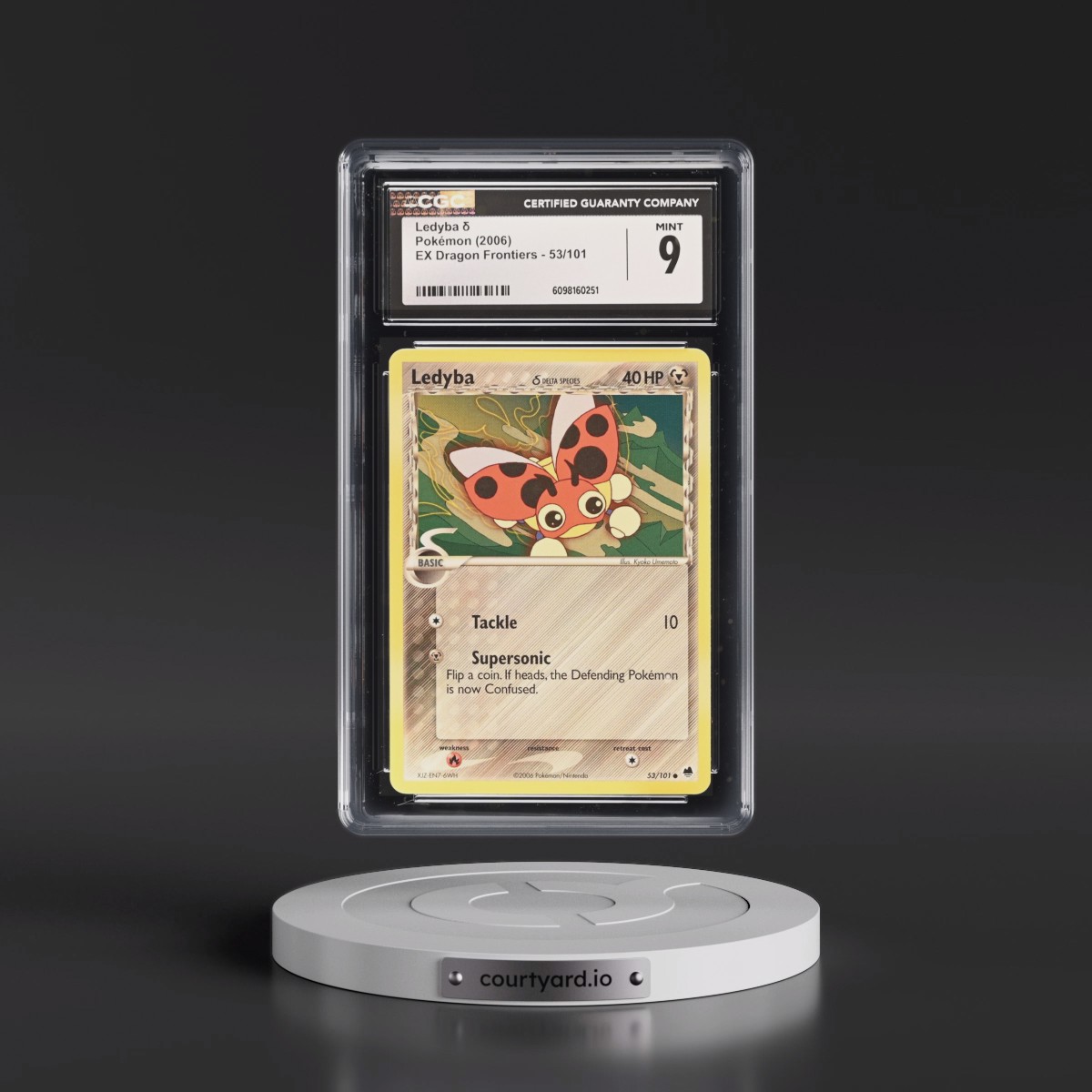 2006 EX Dragon Frontiers #53/101 Ledyba δ (CGC 9 MINT)