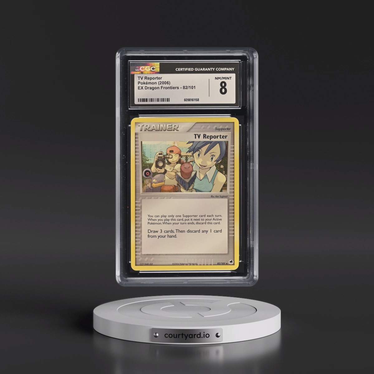 2006 EX Dragon Frontiers #82/101 TV Reporter (CGC 8 NM-MT)
