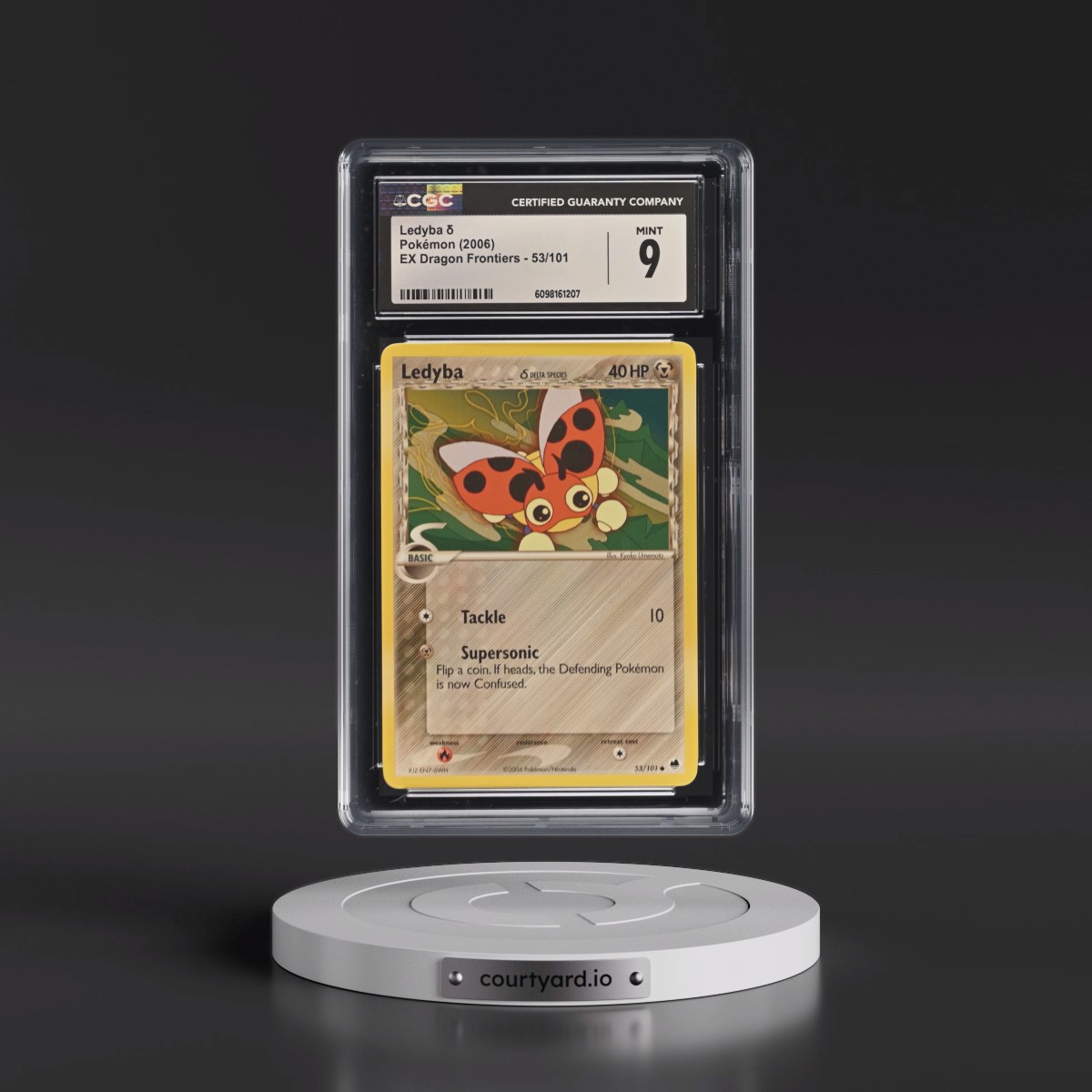 2006 EX Dragon Frontiers #53/101 Ledyba δ (CGC 9 MINT)
