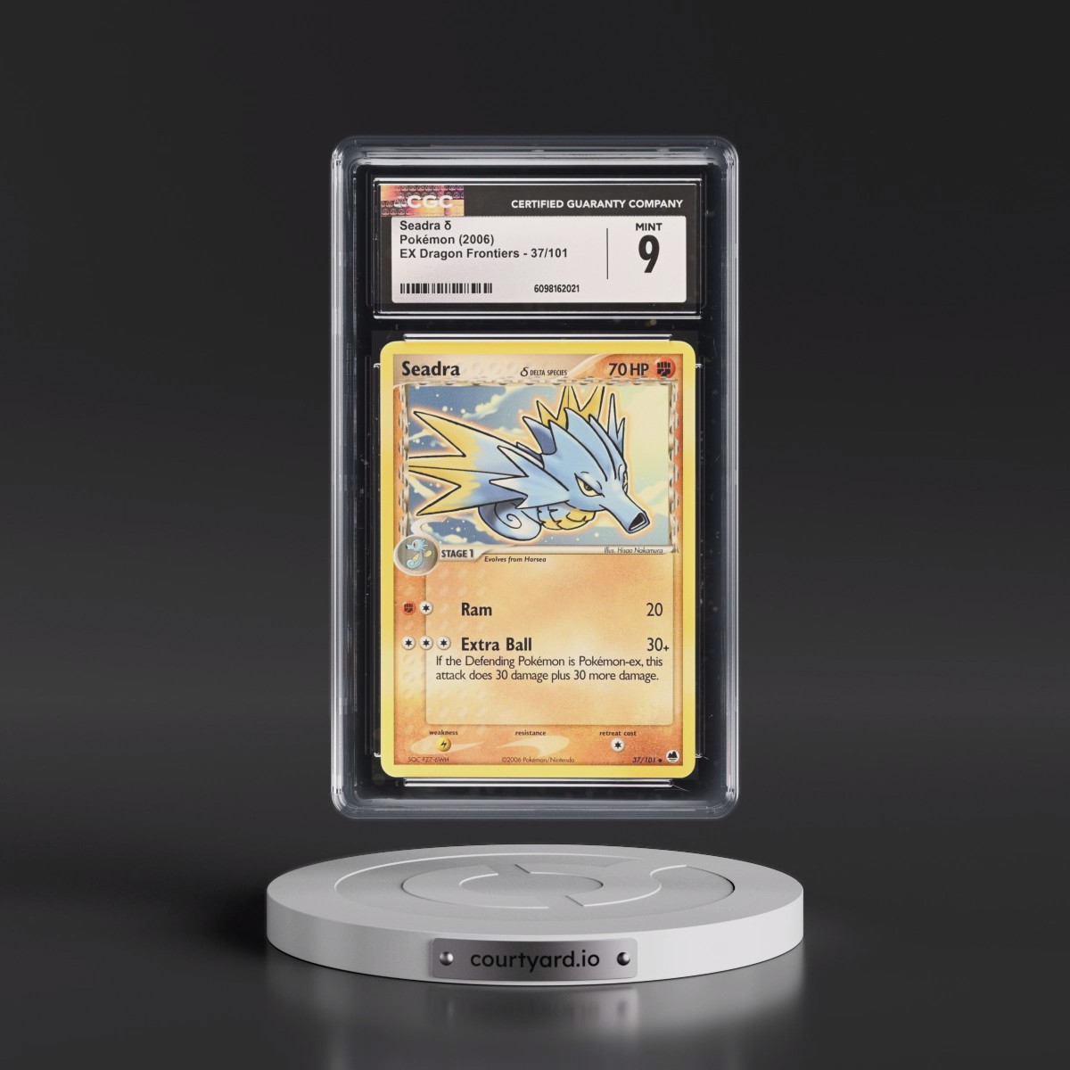 2006 EX Dragon Frontiers #37/101 Seadra δ (CGC 9 MINT)