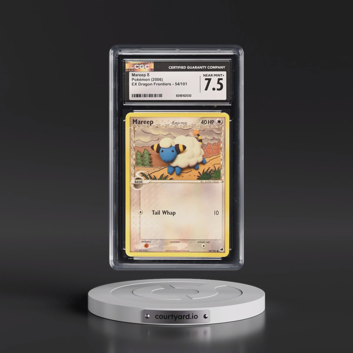 2006 EX Dragon Frontiers #54/101 Mareep δ (CGC 7.5 NM+)