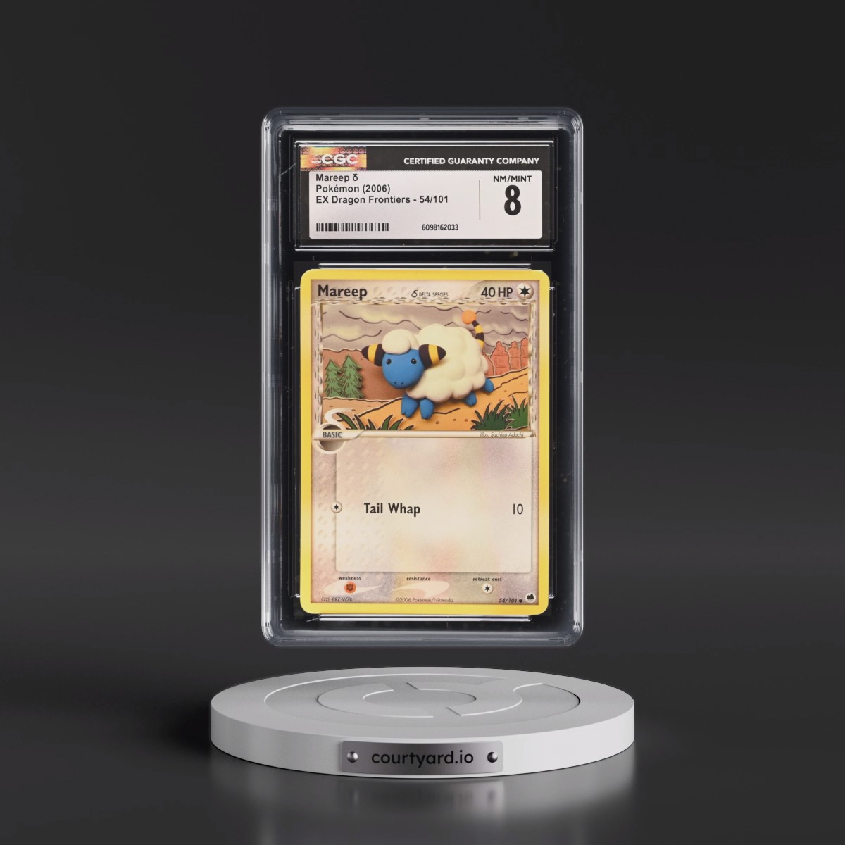 2006 EX Dragon Frontiers #54/101 Mareep δ (CGC 8 NM-MT)