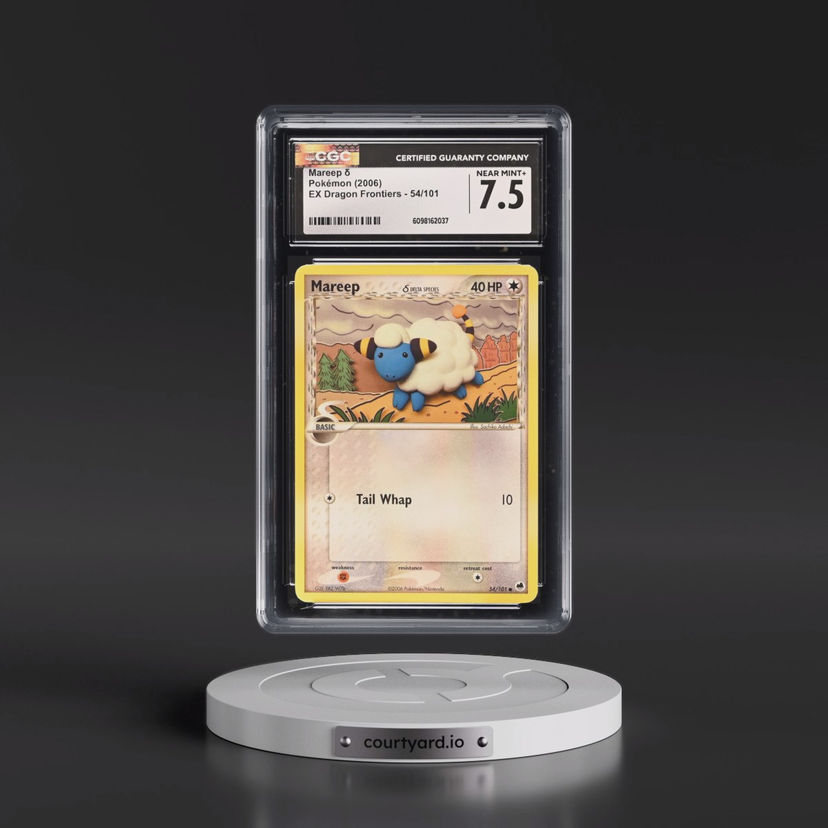 2006 EX Dragon Frontiers #54/101 Mareep δ (CGC 7.5 NM+)