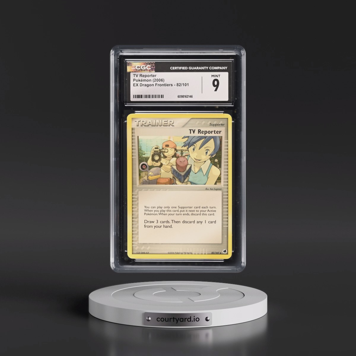 2006 EX Dragon Frontiers #82/101 TV Reporter (CGC 9 MINT)
