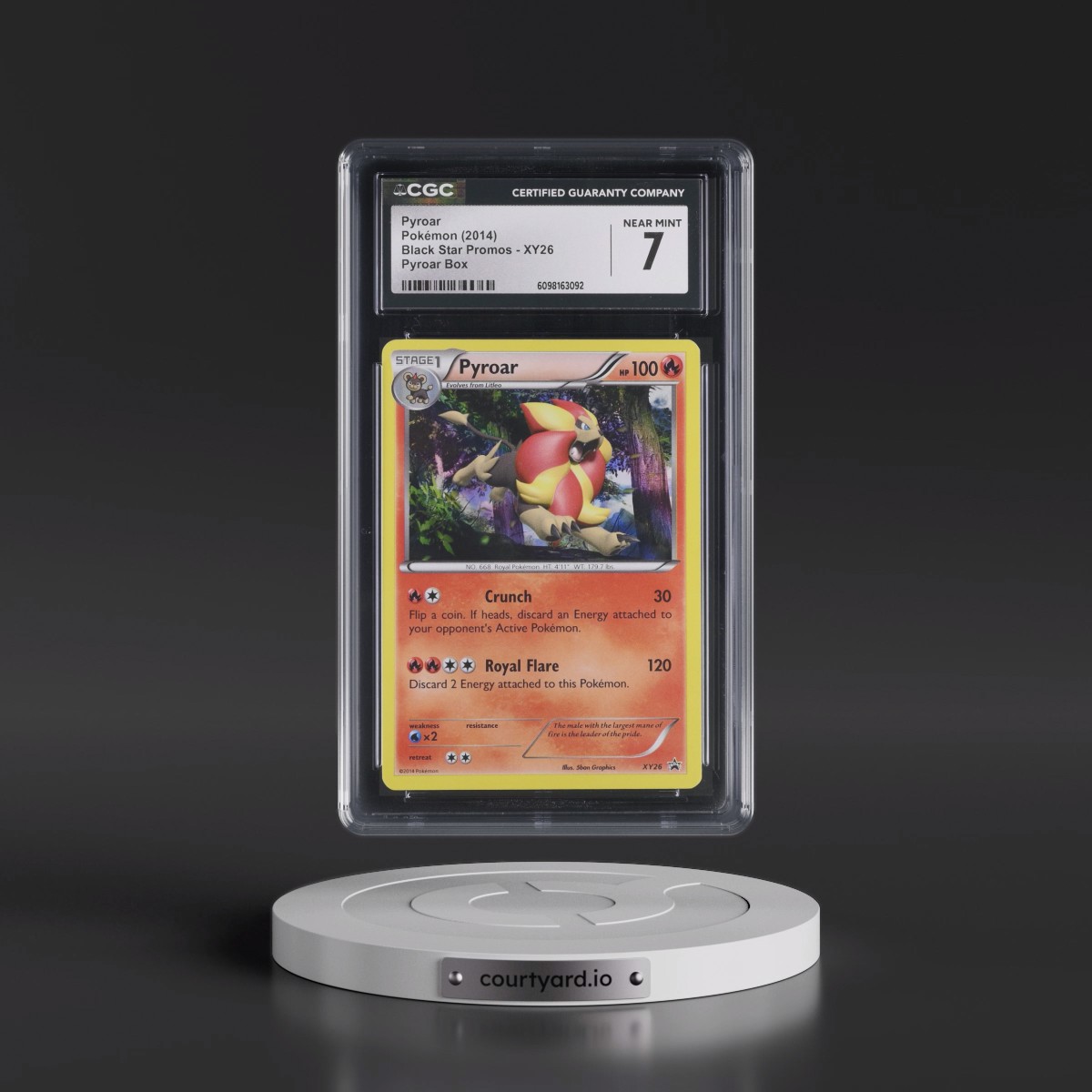 2013 Black Star Promos #XY26 Pyroar - Pyroar Box (Holo) (CGC 7 NM)