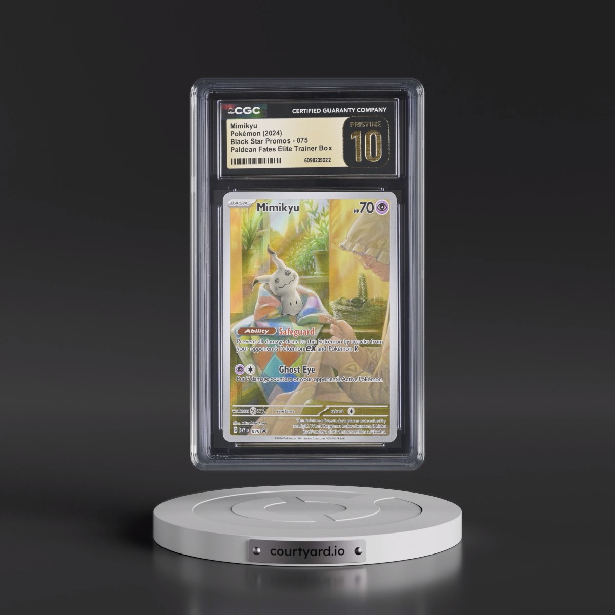 2023 Black Star Promos - Scarlet & Violet SVP EN #075 Mimikyu - Paldean Fates Elite Trainer Box (Holo) (CGC 10 PRISTINE)