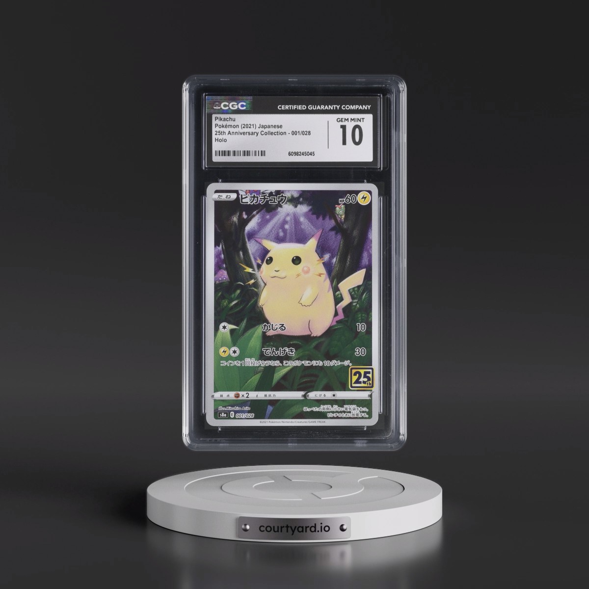 2021 25th Anniversary Collection #001/028 Pikachu - Holo (CGC 10 GEM MINT)