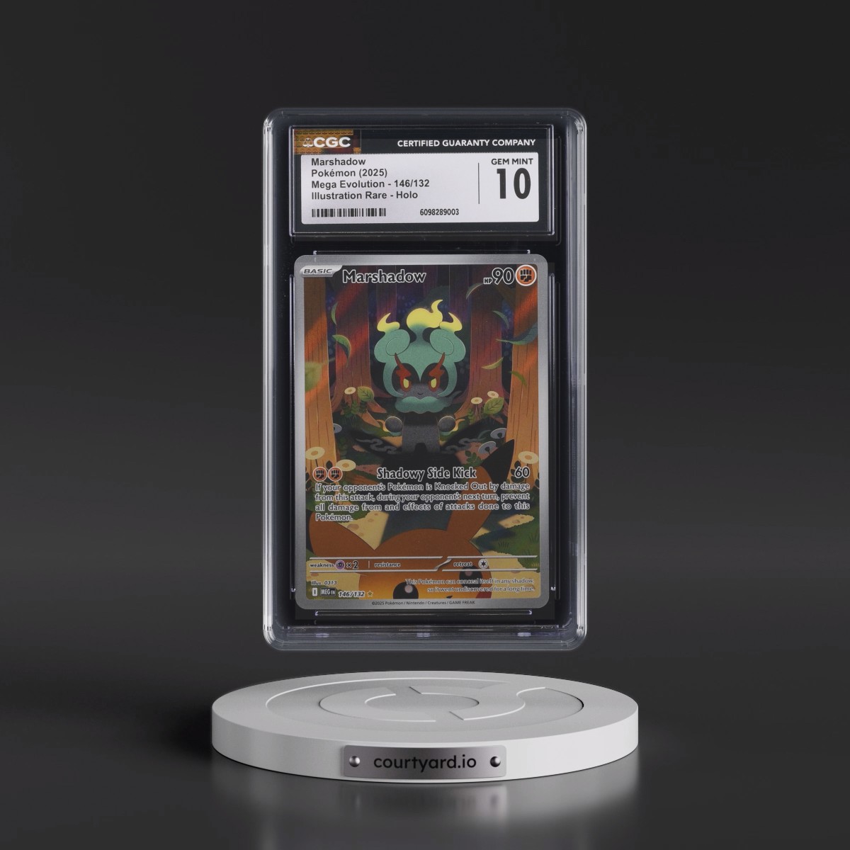 2025 Mega Evolution - MEG EN #146/132 Marshadow - Illustration Rare Holo (CGC 10 GEM MINT)