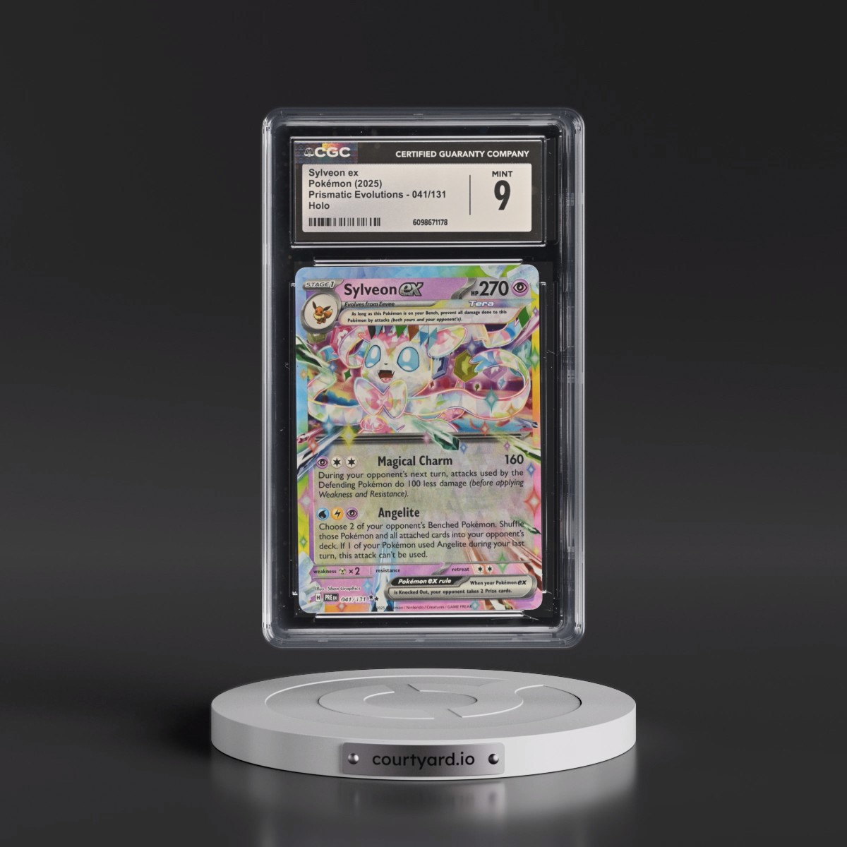 2024 Prismatic Evolutions - PRE EN #041/131 Sylveon ex - Holo (CGC 9 MINT)