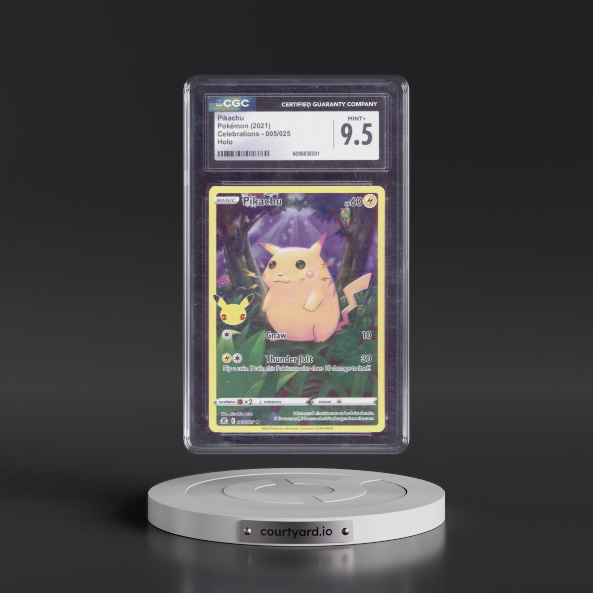 2021 Celebrations #005/025 Pikachu - Holo (CGC 9.5 MINT+)