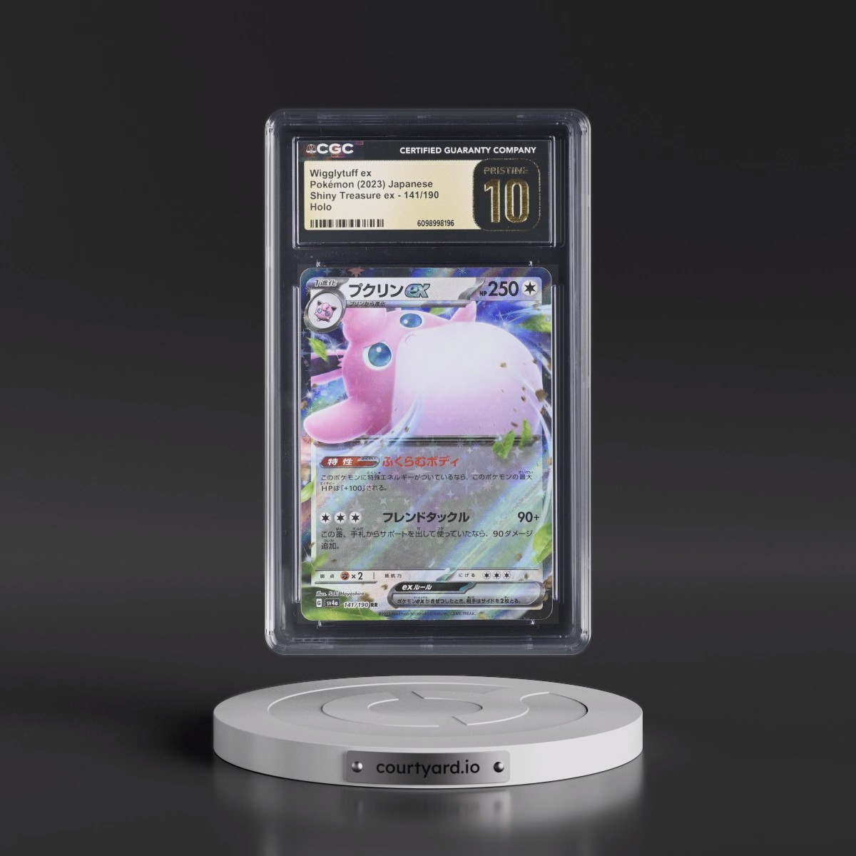 2023 Shiny Treasure ex #141/190 Wigglytuff ex - Holo (CGC 10 PRISTINE)