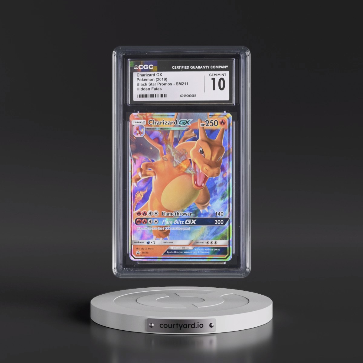 2016 Black Star Promos - Sun & Moon #SM211 Charizard GX - Holo (CGC 10 GEM MINT)