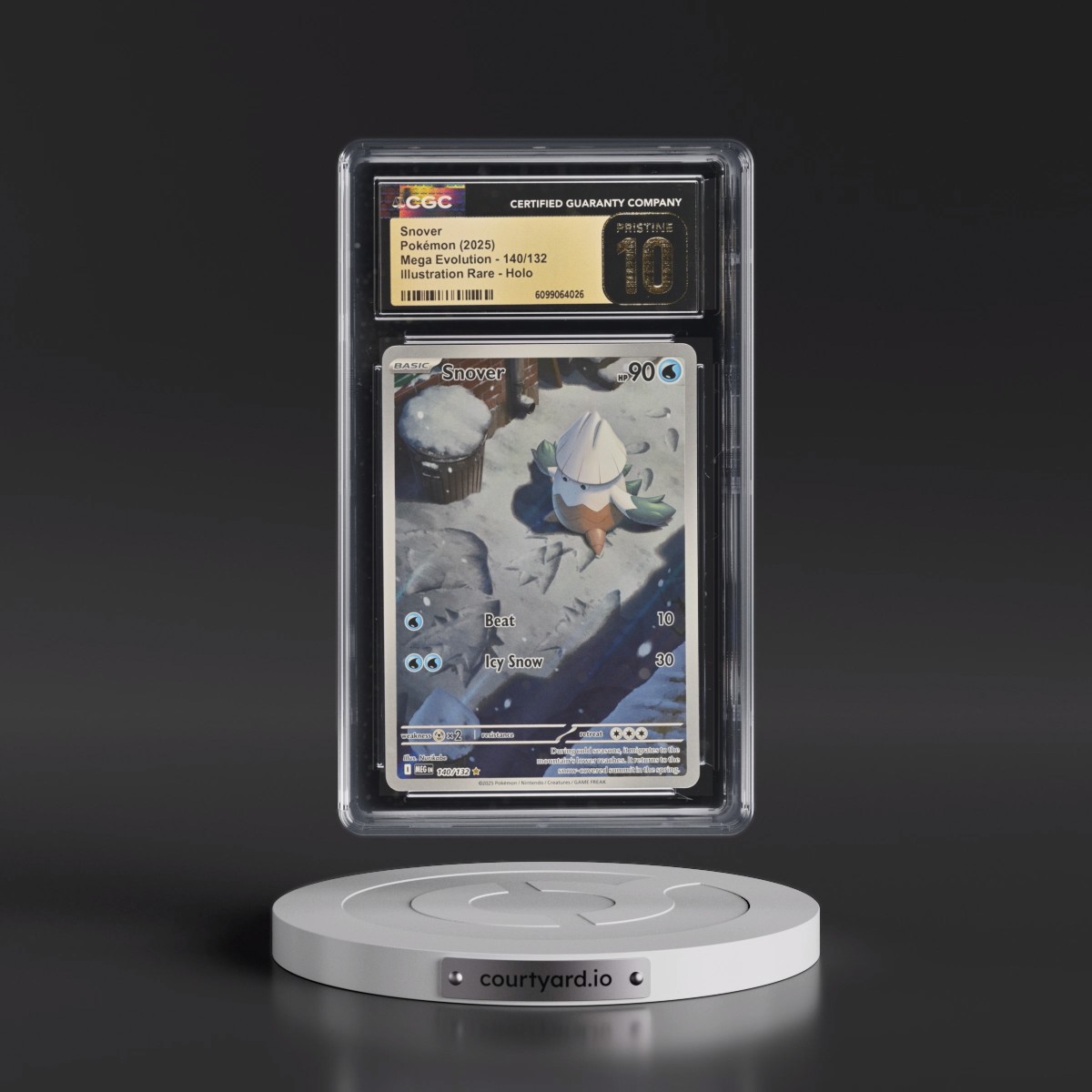2025 Mega Evolution - MEG EN #140/132 Snover - Illustration Rare Holo (CGC 10 PRISTINE)