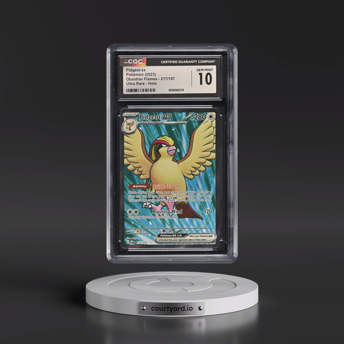 2023 Obsidian Flames - OBF EN #217/197 Pidgeot ex - Ultra Rare Holo (CGC 10 GEM MINT)