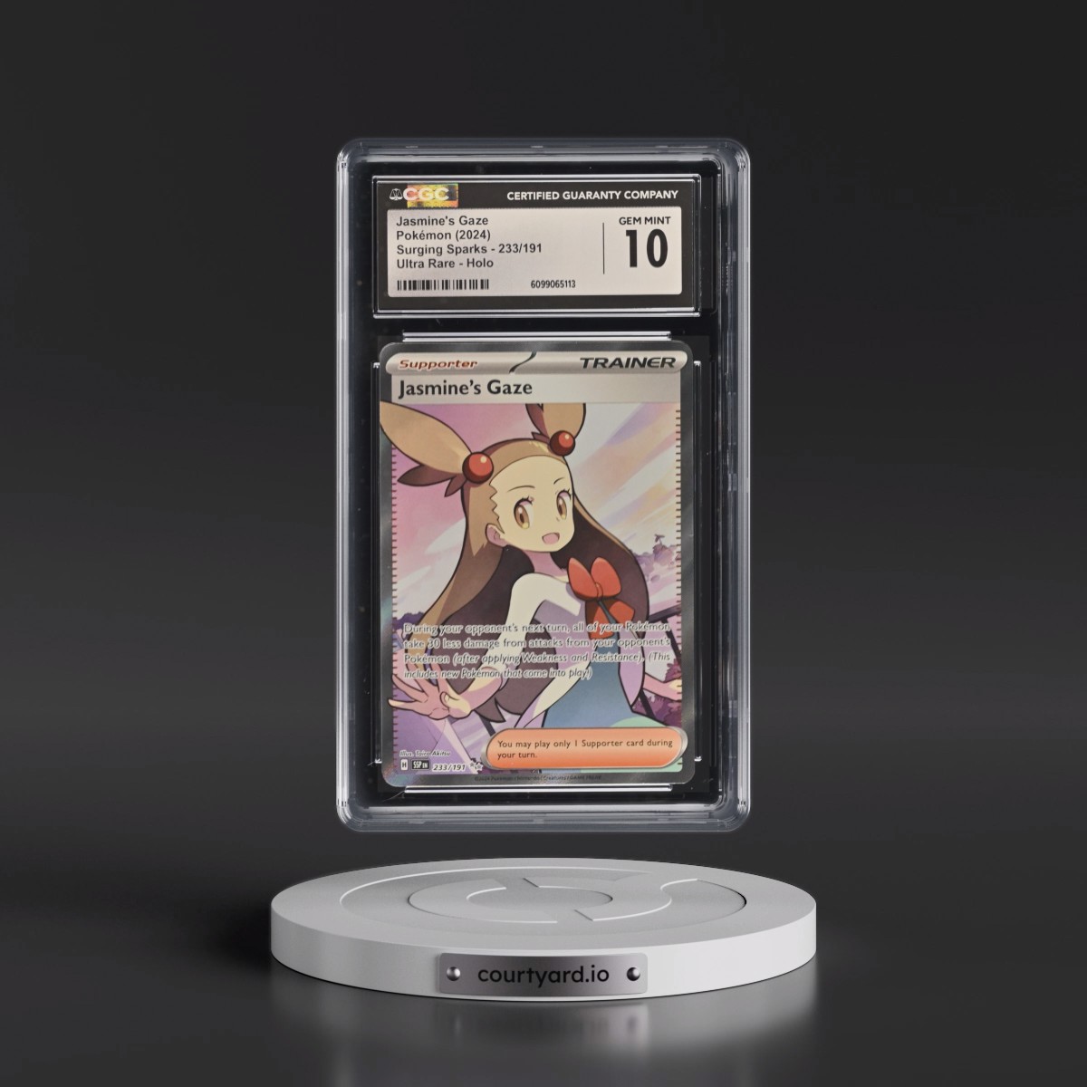2024 Surging Sparks - SSP EN #233/191 Jasmine's Gaze - Ultra Rare Holo (CGC 10 GEM MINT)
