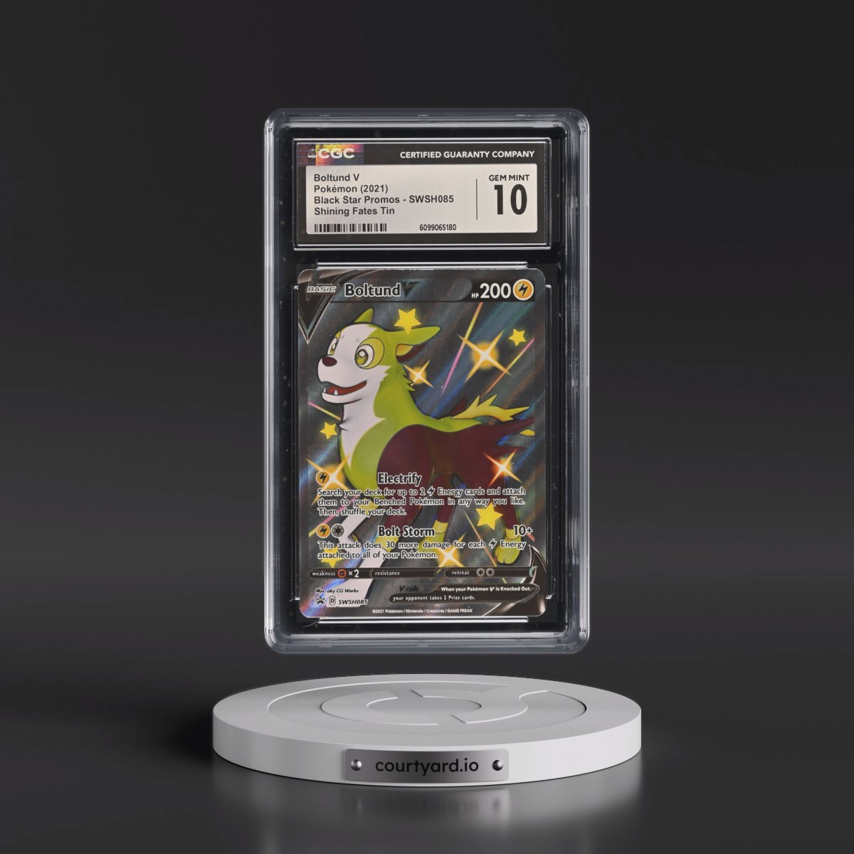 2017 Black Star Promos - Sword & Shield #SWSH085 Boltund V - Holo (CGC 10 GEM MINT)