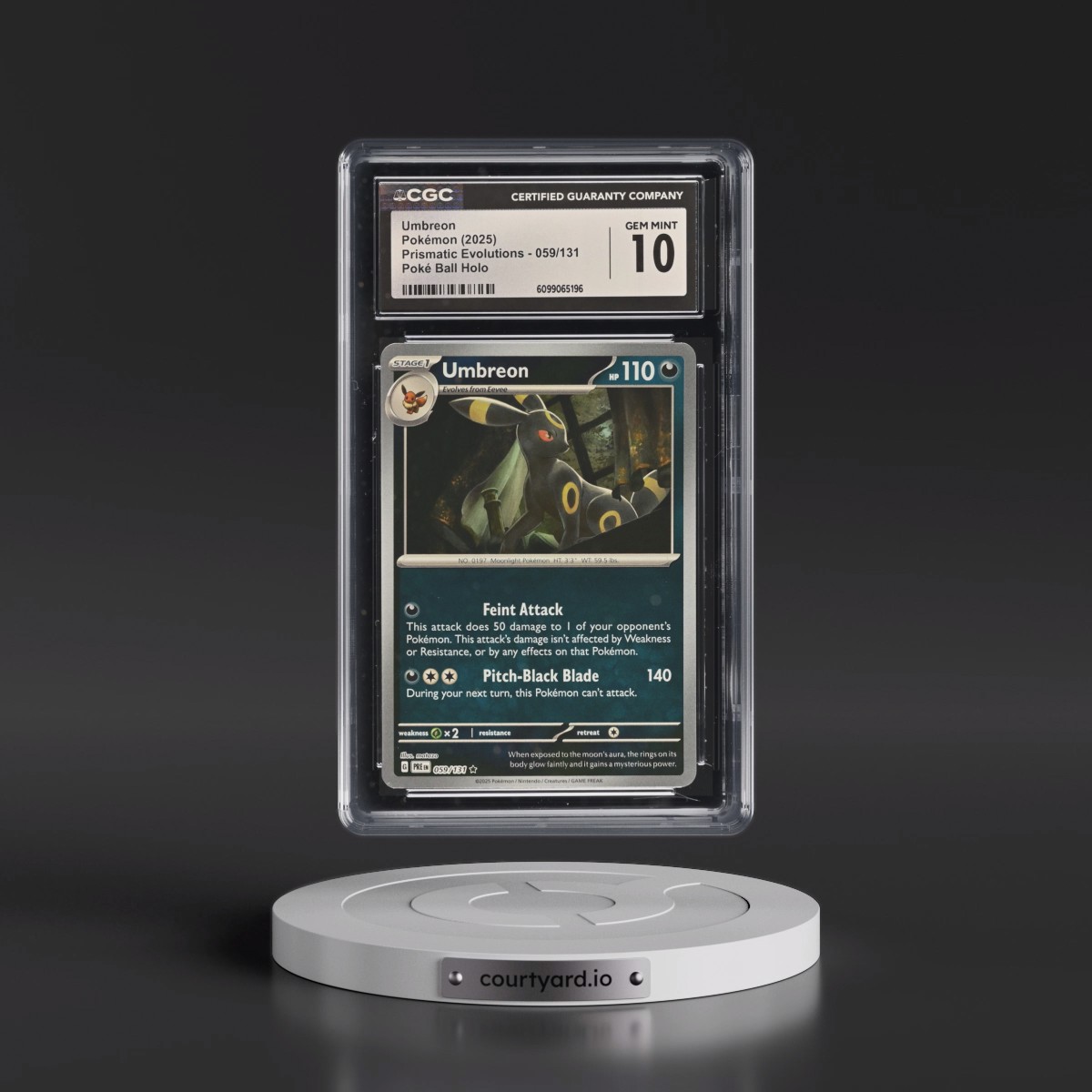 2024 Prismatic Evolutions - PRE EN #059/131 Umbreon - Poké Ball Holo (CGC 10 GEM MINT)