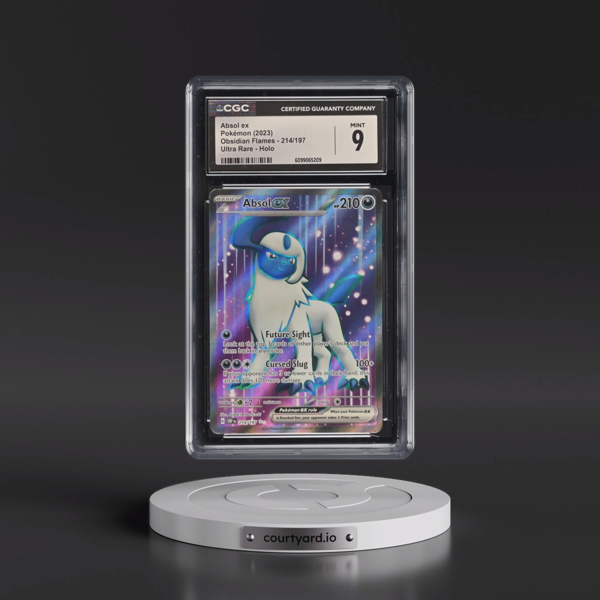 2023 Obsidian Flames - OBF EN #214/197 Absol ex - Ultra Rare Holo (CGC 9 MINT)