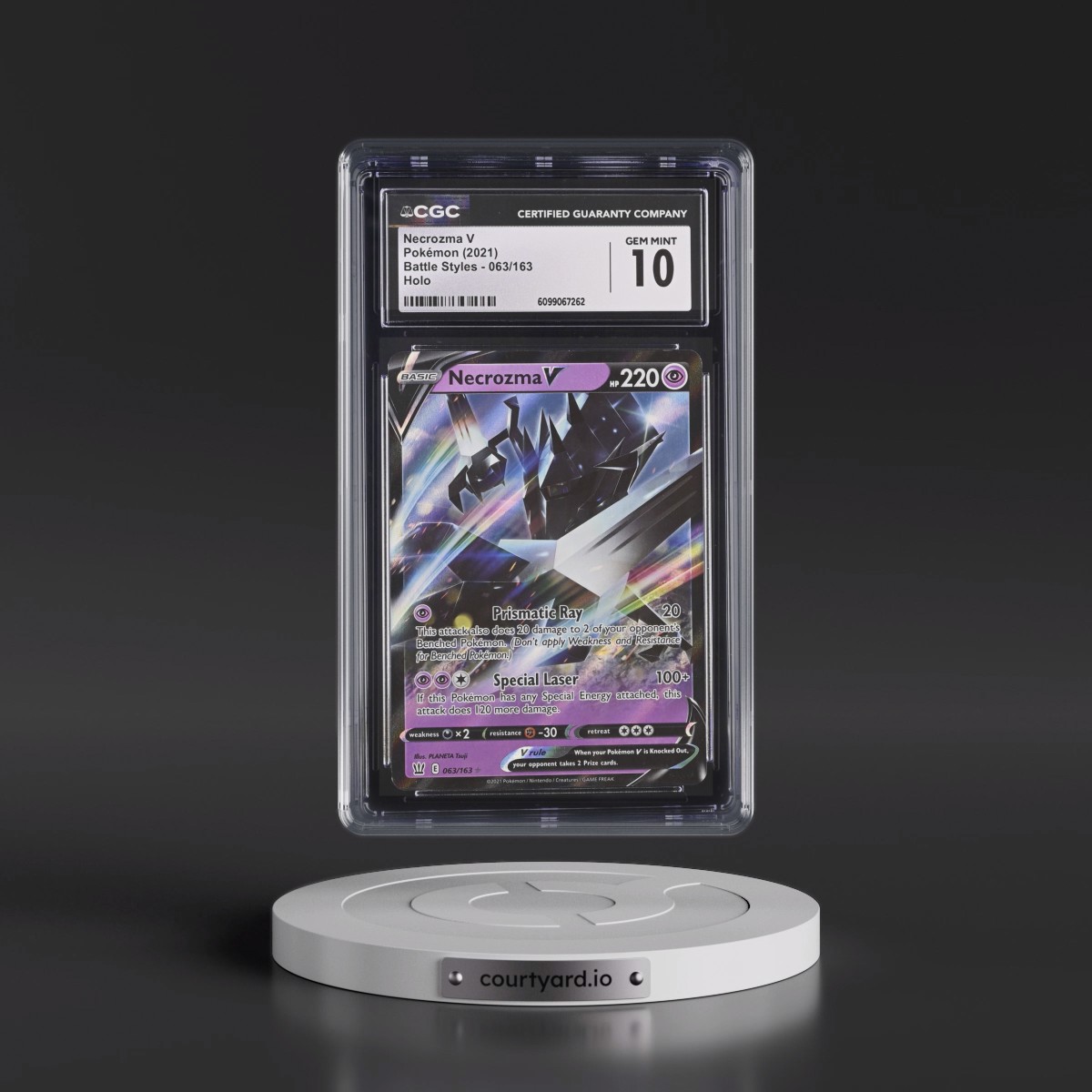 2021 Battle Styles #063/163 Necrozma V - Holo (CGC 10 GEM MINT)