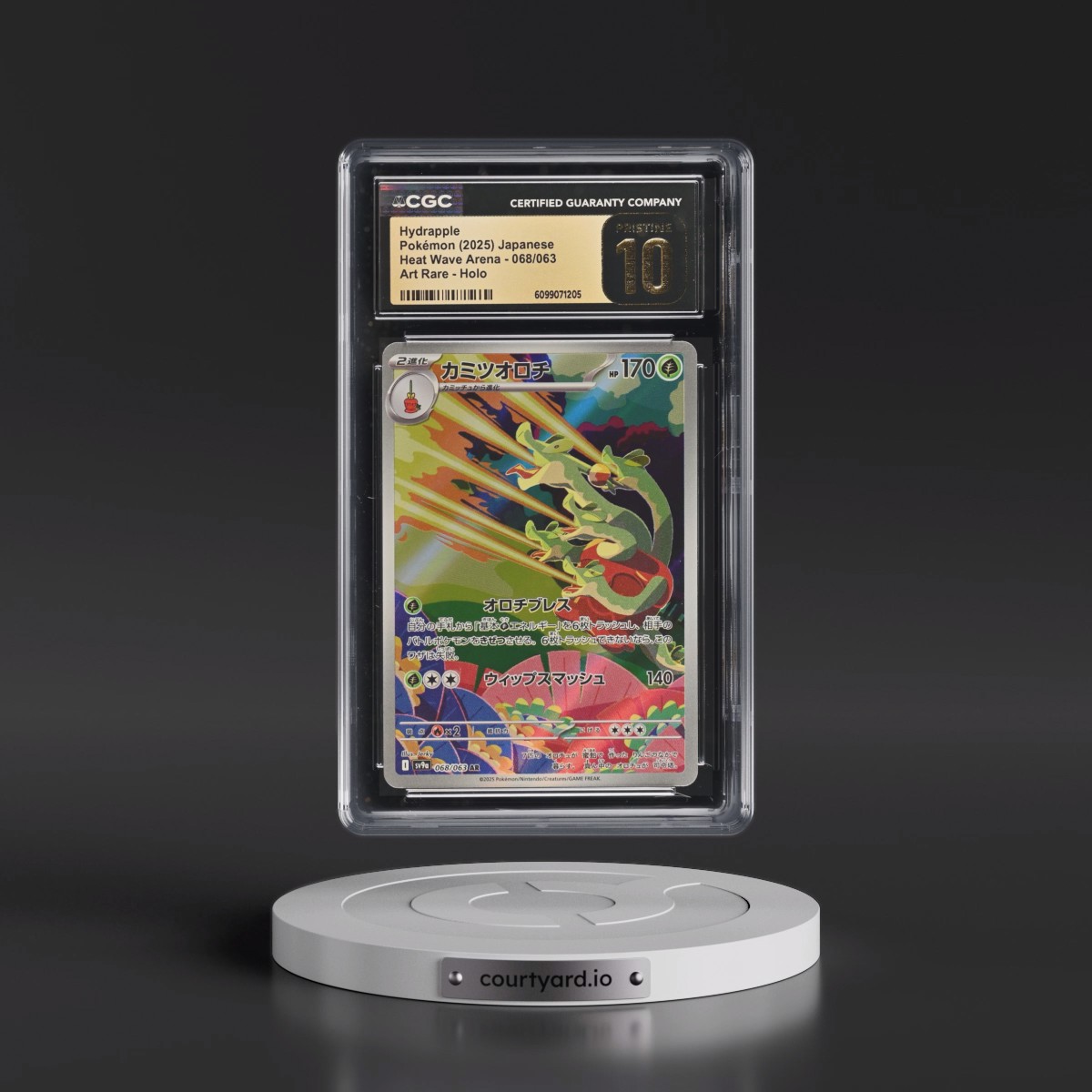 2025 Heat Wave Arena - sv9a #068/063 Hydrapple - Art Rare Holo (CGC 10 PRISTINE)