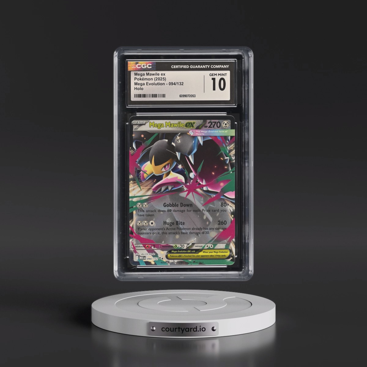 2025 Mega Evolution - MEG EN #094/132 Mega Mawile ex - Holo (CGC 10 GEM MINT)