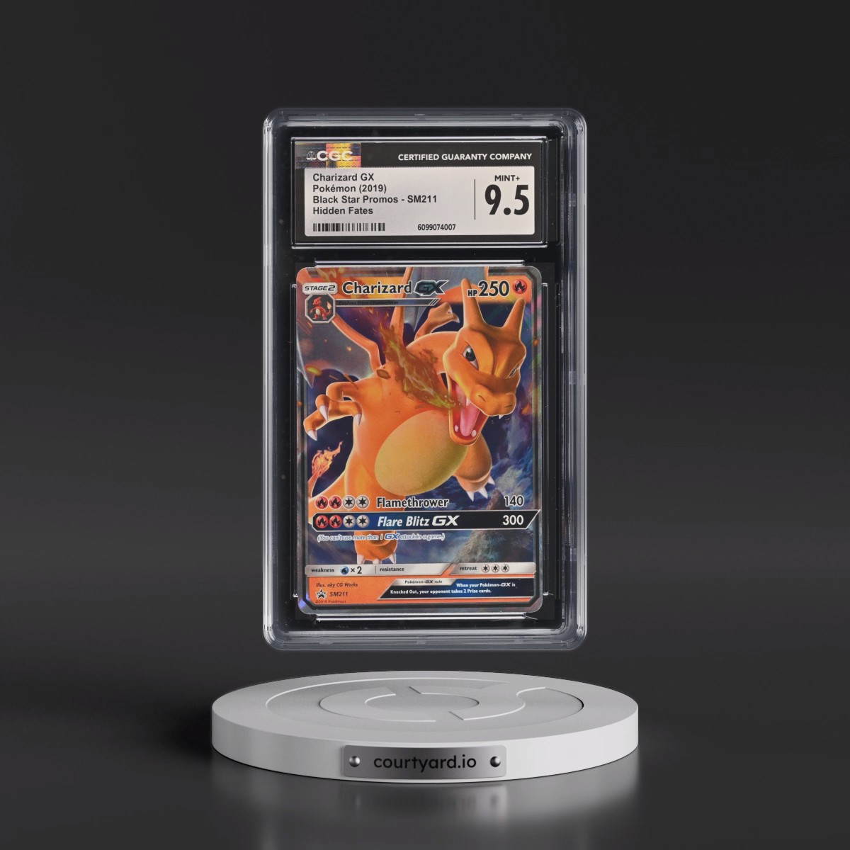 2016 Black Star Promos - Sun & Moon #SM211 Charizard GX - Holo (CGC 9.5 MINT+)