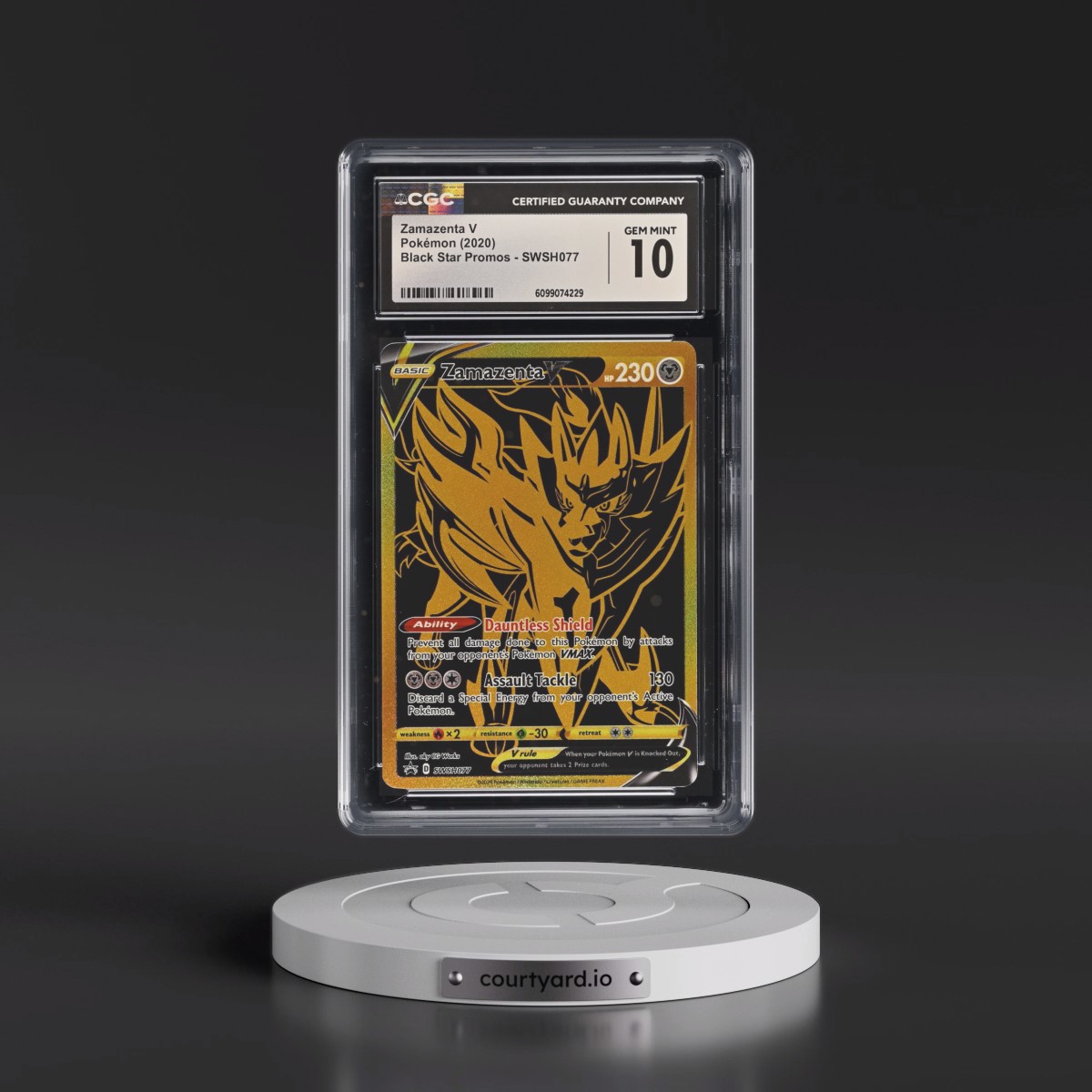 2017 Black Star Promos - Sword & Shield #SWSH077 Zamazenta V - Holo (CGC 10 GEM MINT)