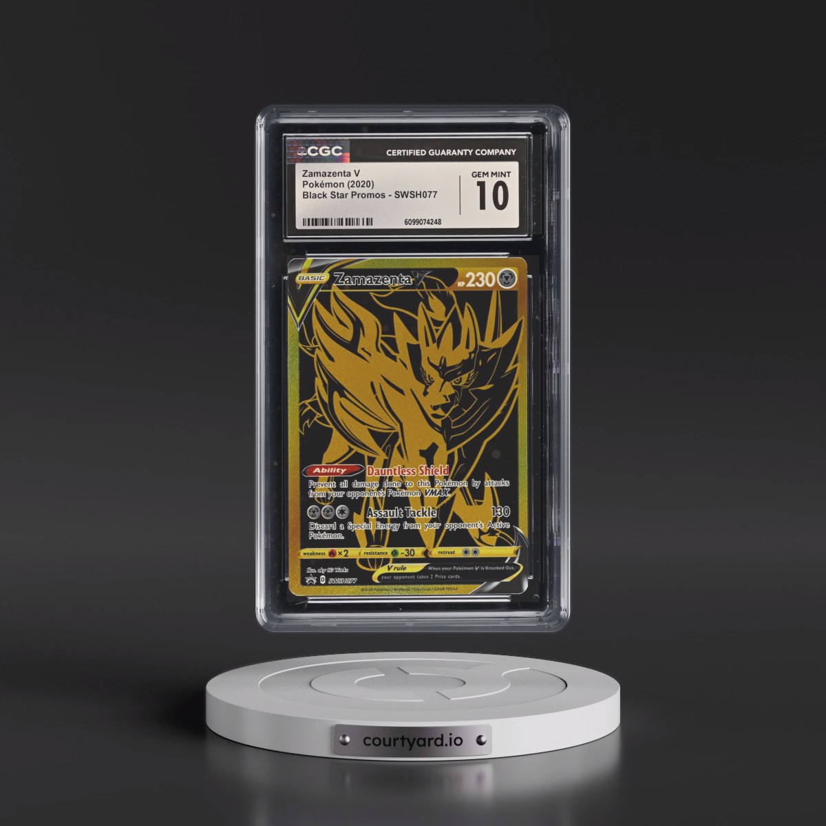 2017 Black Star Promos - Sword & Shield #SWSH077 Zamazenta V - Holo (CGC 10 GEM MINT)
