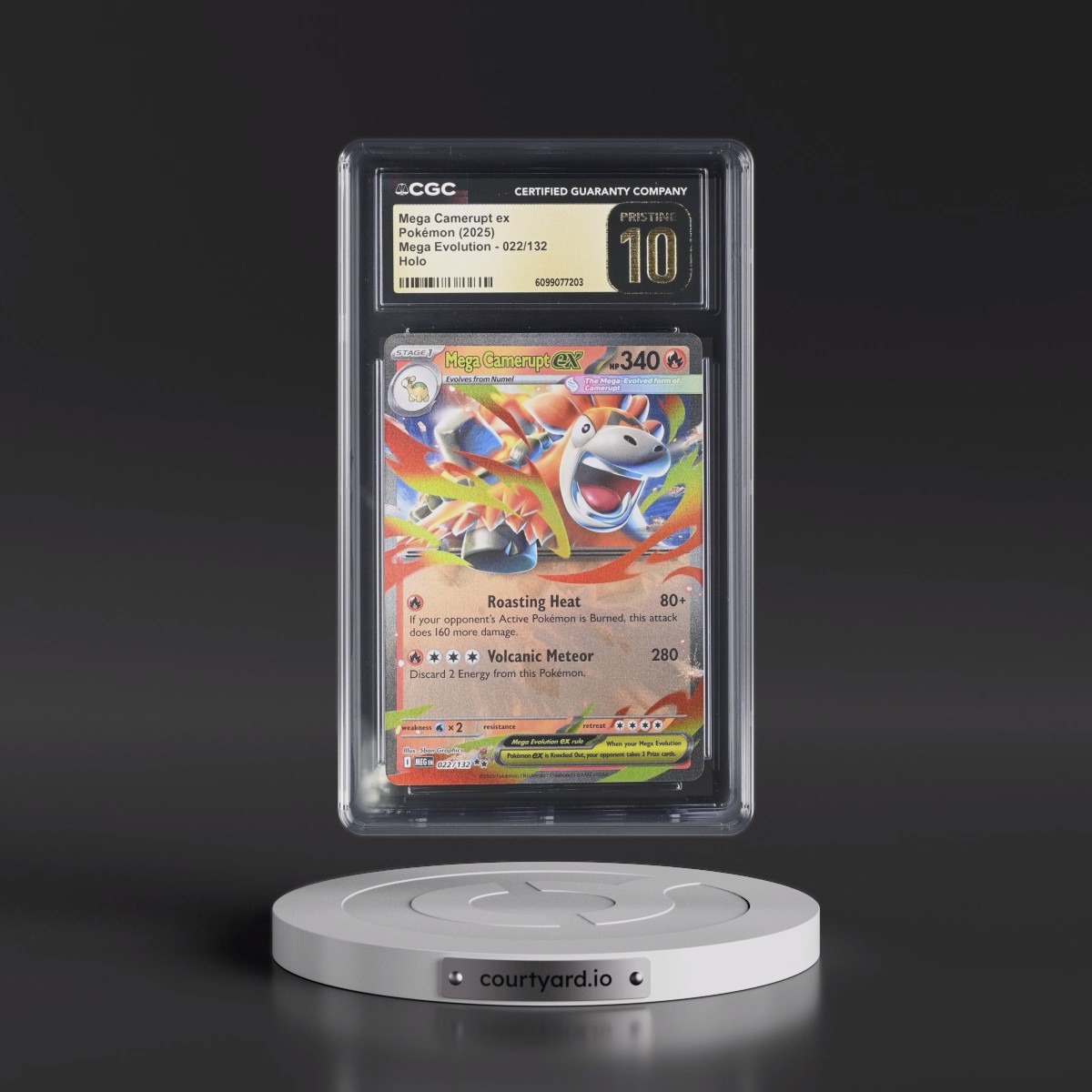 2025 Mega Evolution - MEG EN #022/132 Mega Camerupt ex - Holo (CGC 10 PRISTINE)