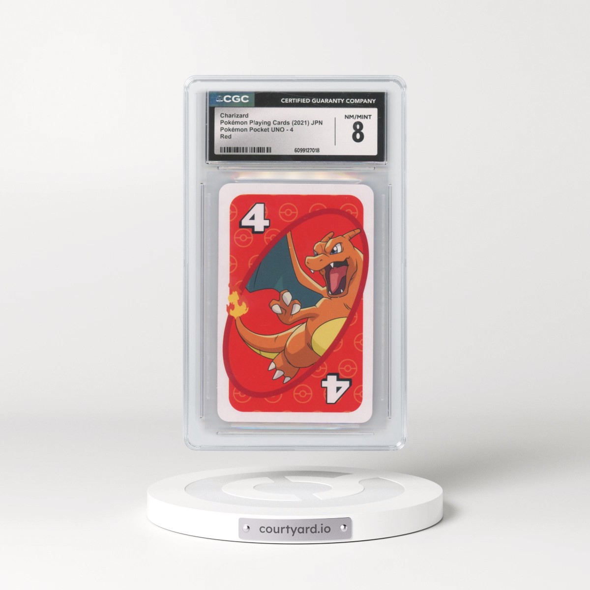 2008 Pokémon Pocket UNO (2021 Pocket Monsters Back) #4 Charizard - Red (CGC 8 NM-MT)