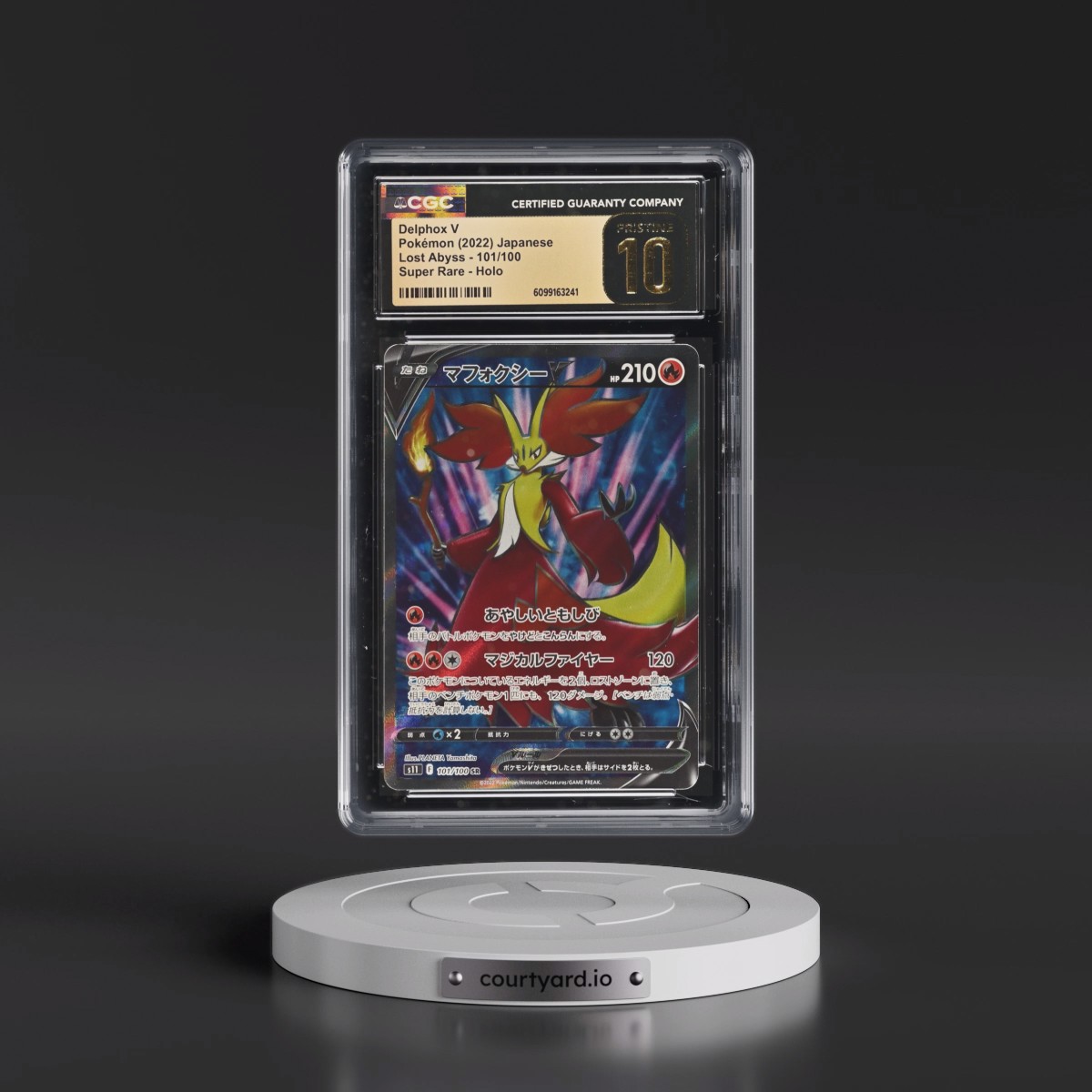2022 Lost Abyss #101/100 Delphox V - Super Rare Holo (CGC 10 PRISTINE)