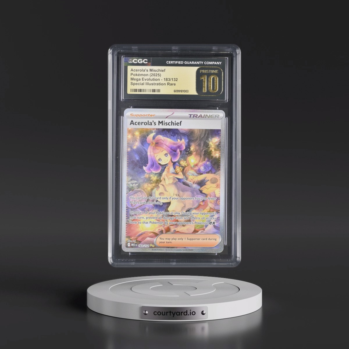 2025 Mega Evolution - MEG EN #183/132 Acerola's Mischief - Special Illustration Rare (Holo) (CGC 10 PRISTINE)