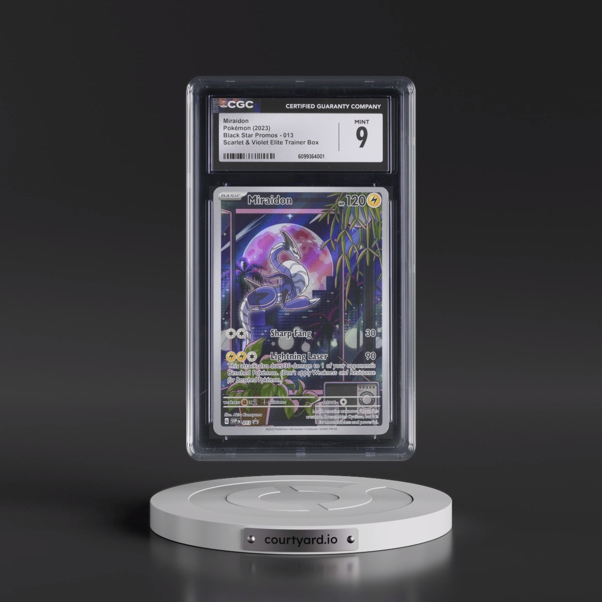 2023 Black Star Promos - Scarlet & Violet SVPEN #013 Miraidon - Scarlet & Violet Elite Trainer Box (Holo) (CGC 9 MINT)