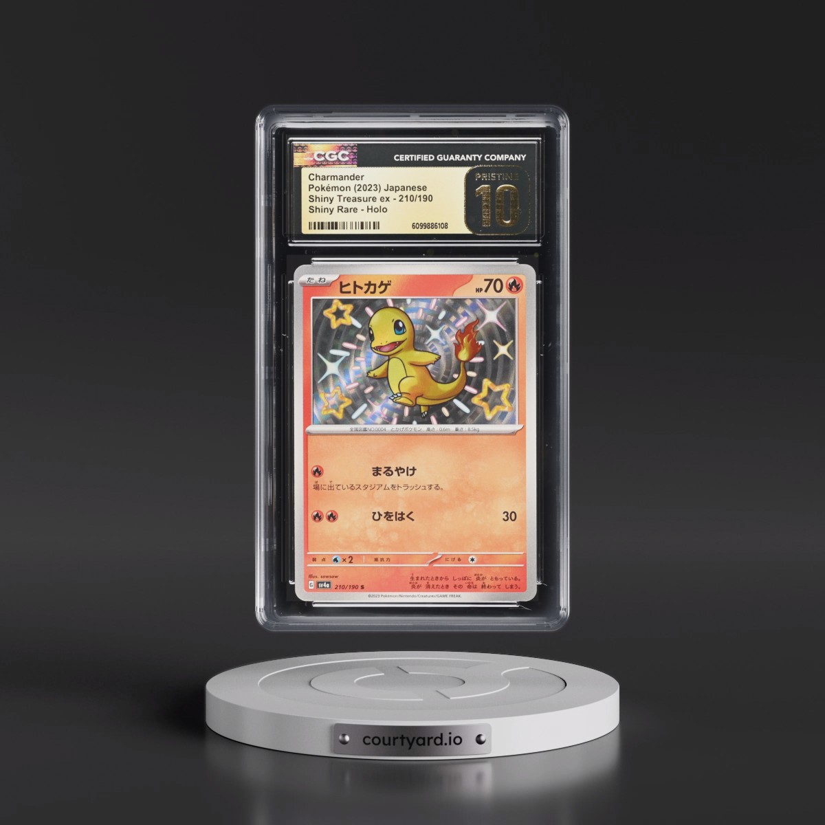 2023 Pokémon Sv4a-Shiny Treasure EX #210 Charmander - S (CGC 10 PRISTINE)