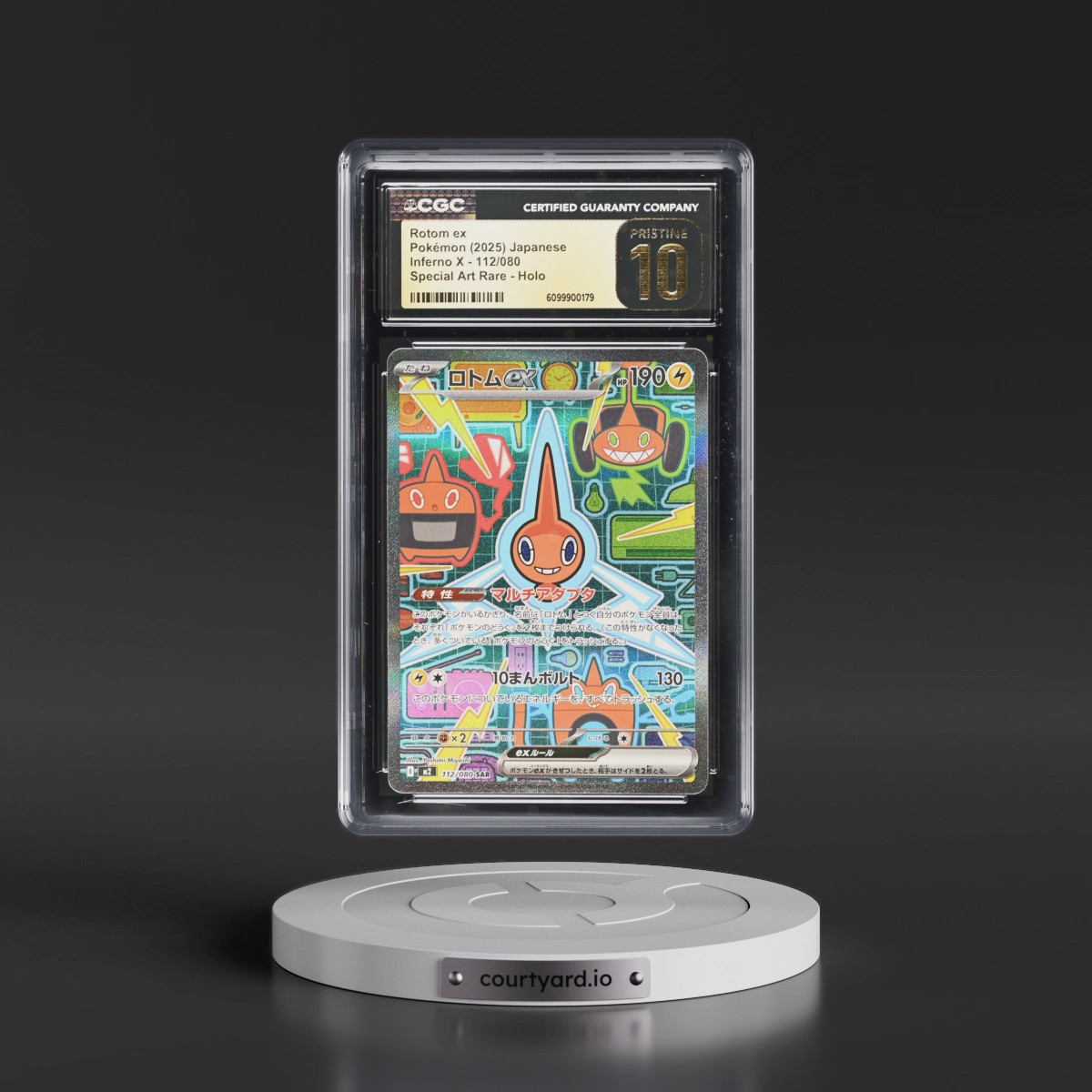 2025 Inferno X - M2 #112/080 Rotom ex - Special Art Rare Holo (CGC 10 PRISTINE)