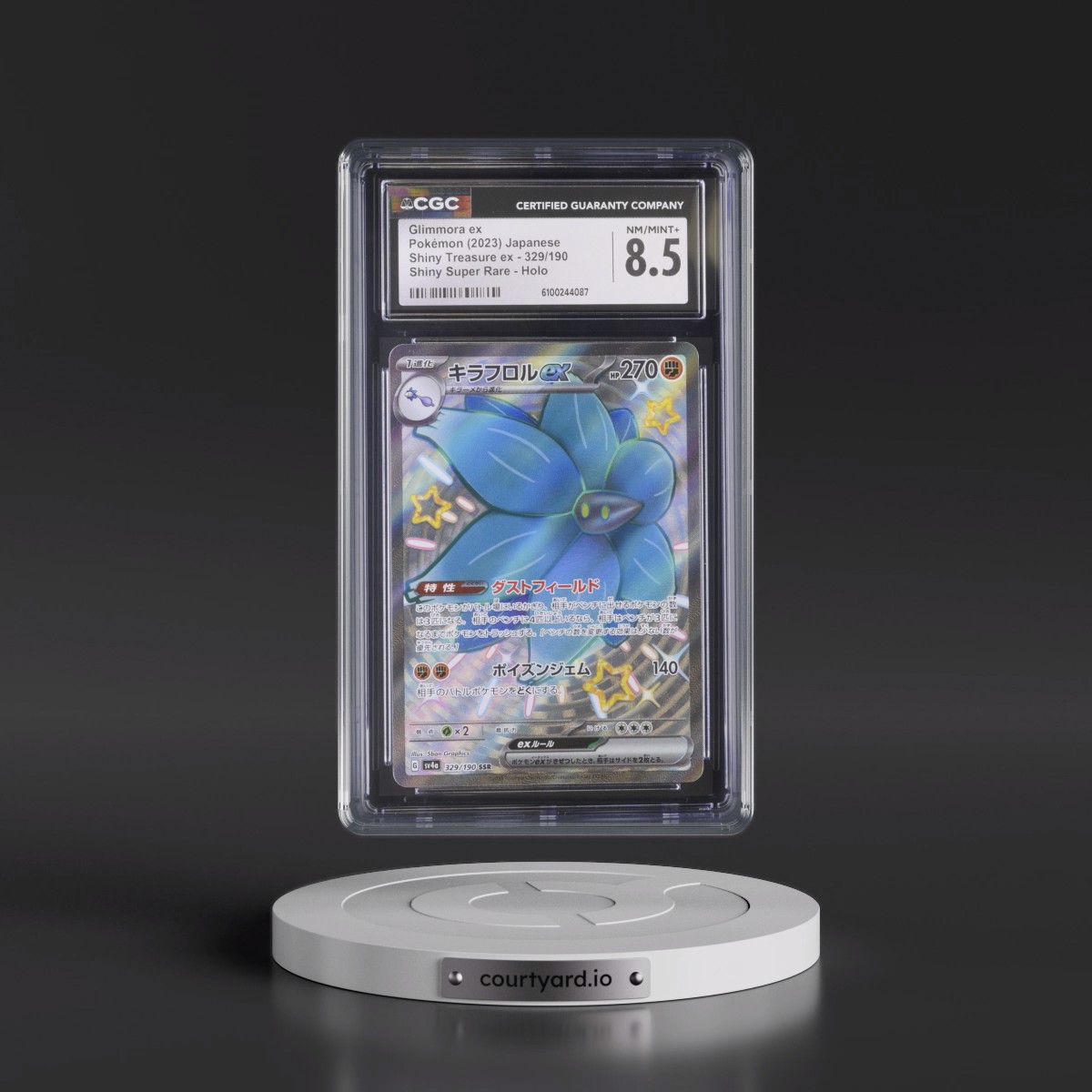 2023 Shiny Treasure ex Glimmora ex - Shiny Super Rare Holo #329/190 CGC 8.5