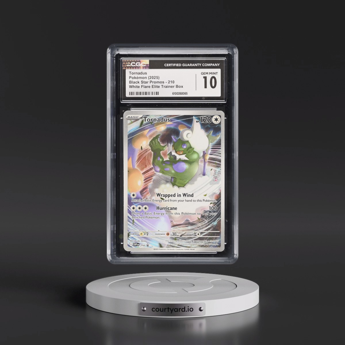 2023 Black Star Promos - Scarlet & Violet SVP EN #210 Tornadus - White Flare Elite Trainer Box (Holo) (CGC 10 GEM MINT)