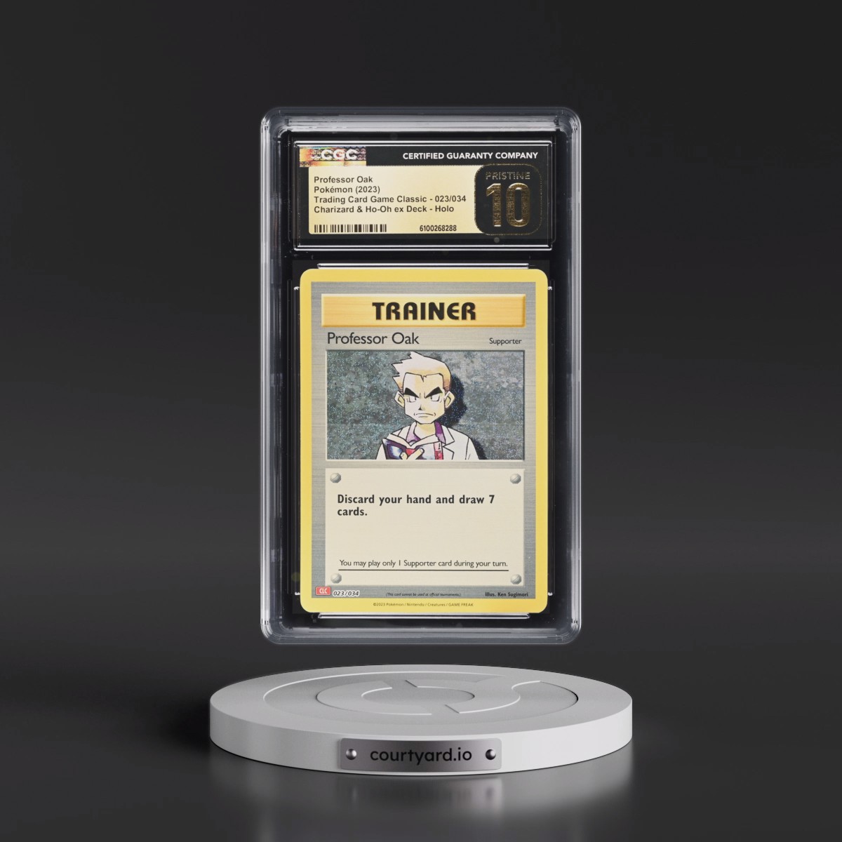 2023 Trading Card Game Classic - CLV, CLC, CLB Professor Oak - Charizard & Ho-Oh ex Deck - CLC Holo #023/034 CGC 10