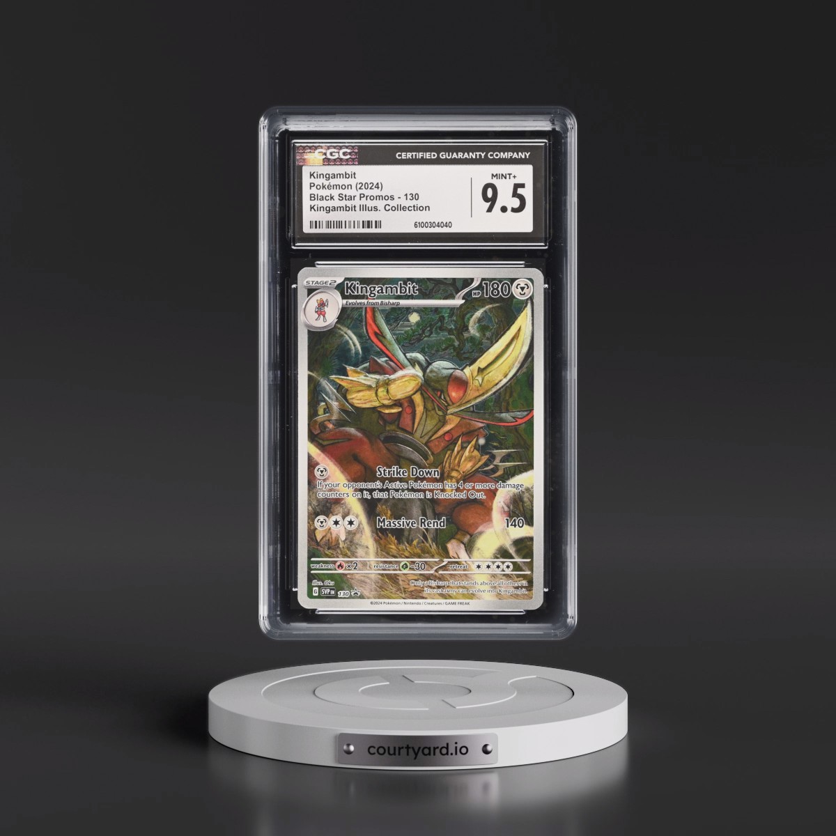 2023 Black Star Promos - Scarlet & Violet SVP EN #130 Kingambit - Kingambit Illus. Collection (Holo) (CGC 9.5 MINT+)