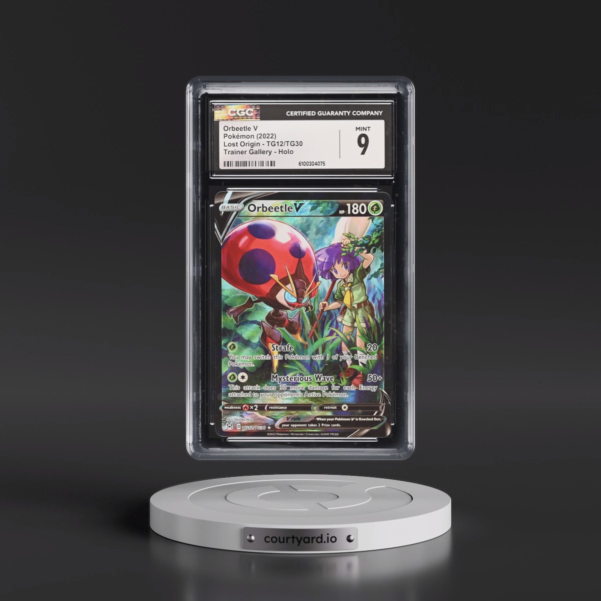 2022 Lost Origin #TG12/TG30 Orbeetle V - Trainer Gallery Holo (CGC 9 MINT)