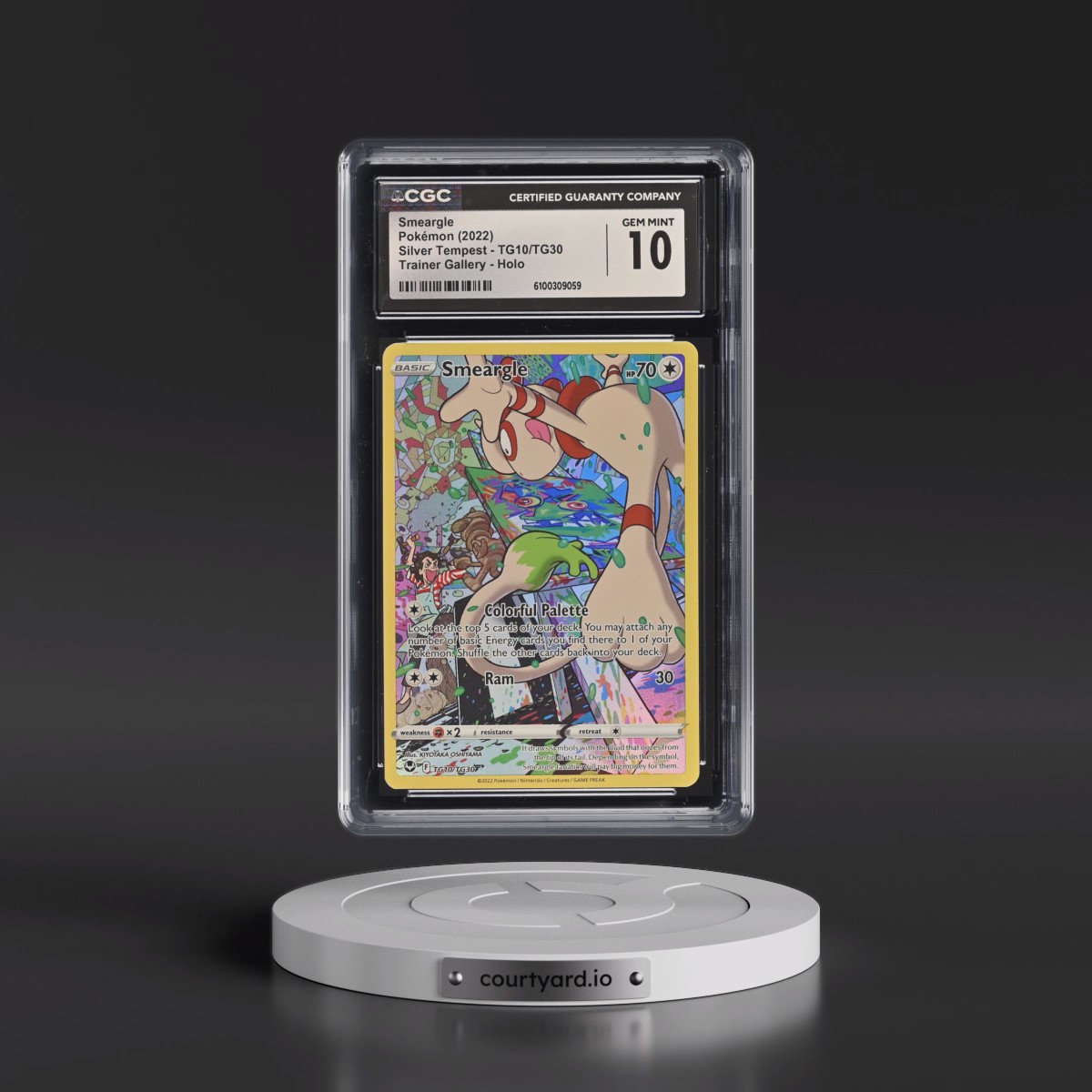 2022 Silver Tempest #TG10/TG30 Smeargle - Trainer Gallery Holo (CGC 10 GEM MINT)