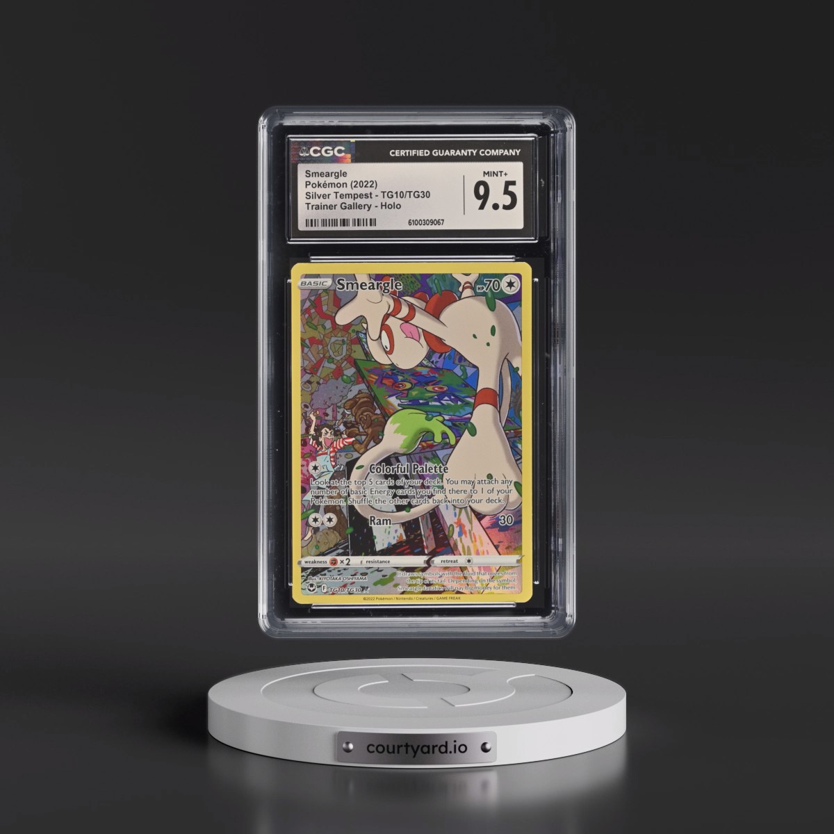 2022 Silver Tempest #TG10/TG30 Smeargle - Trainer Gallery Holo (CGC 9.5 MINT+)