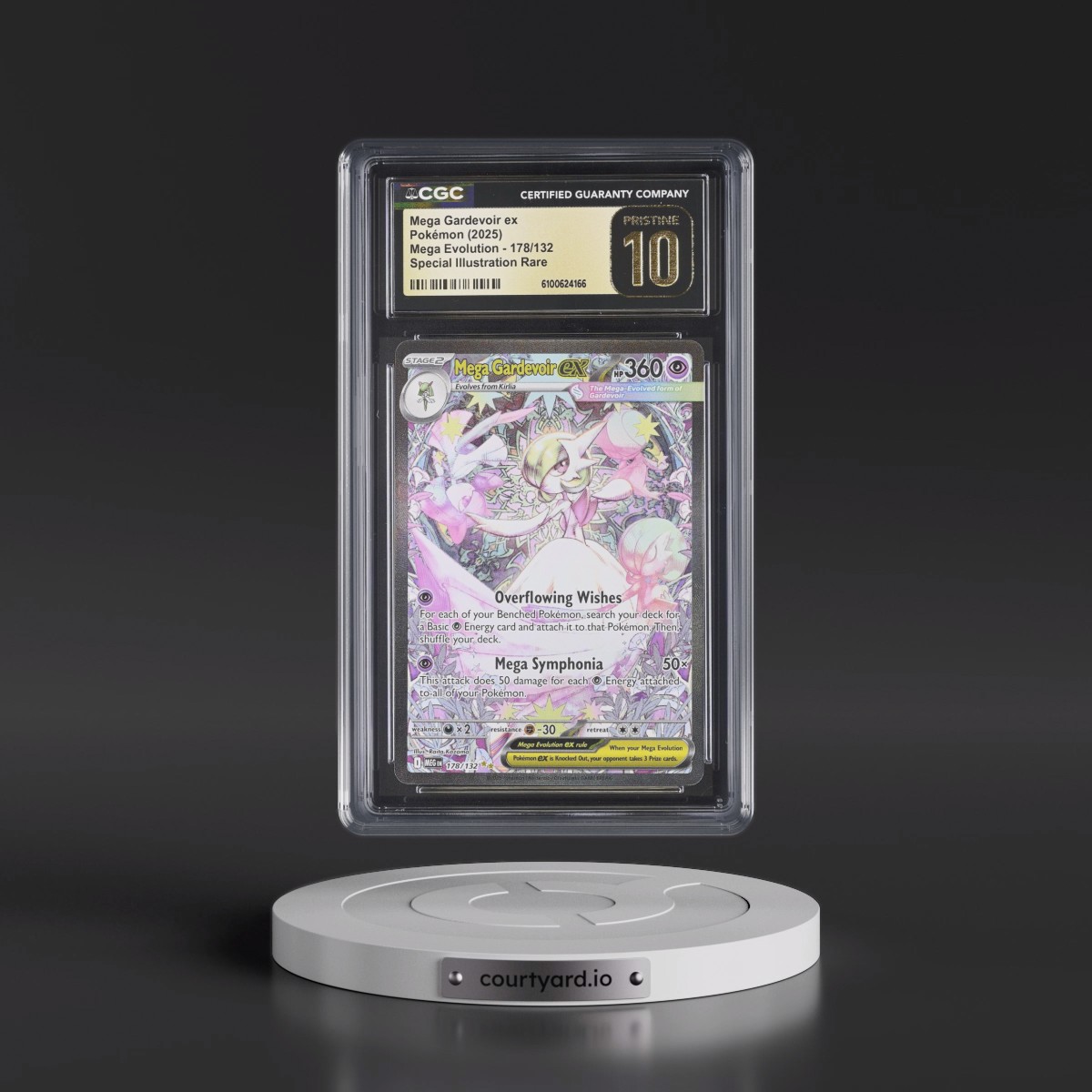 2025 Pokémon Meg EN-Mega Evolution #178 Mega Gardevoir EX - Holo Special Illustration Rare (CGC 10 PRISTINE)