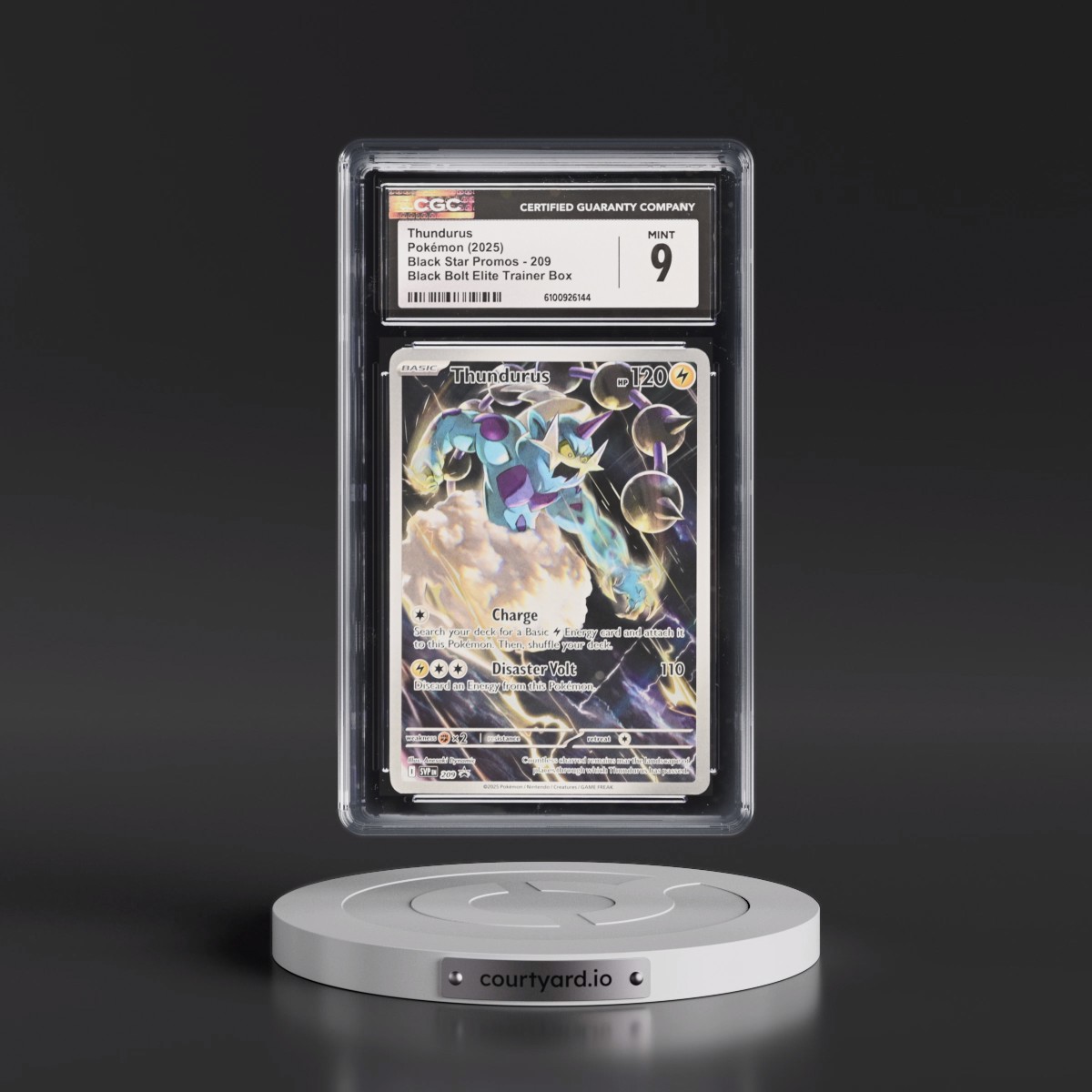 2023 Black Star Promos - Scarlet & Violet SVP EN #209 Thundurus - Black Bolt Elite Trainer Box (Holo) (CGC 9 MINT)