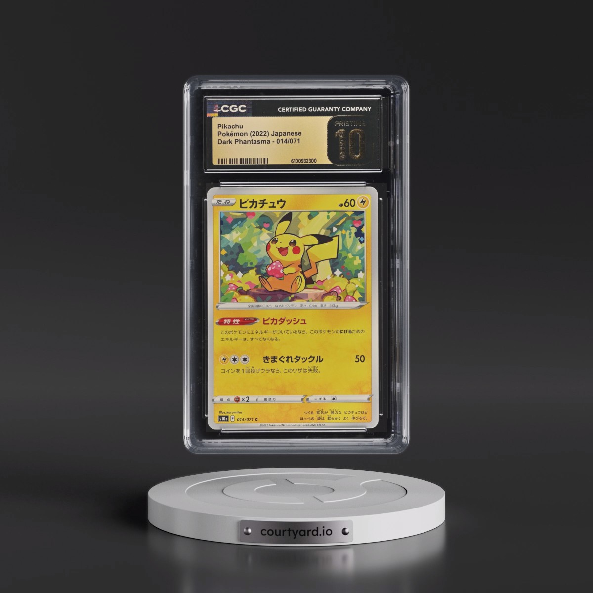 2021 Dark Phantasma #014/071 Pikachu (CGC 10 PRISTINE)