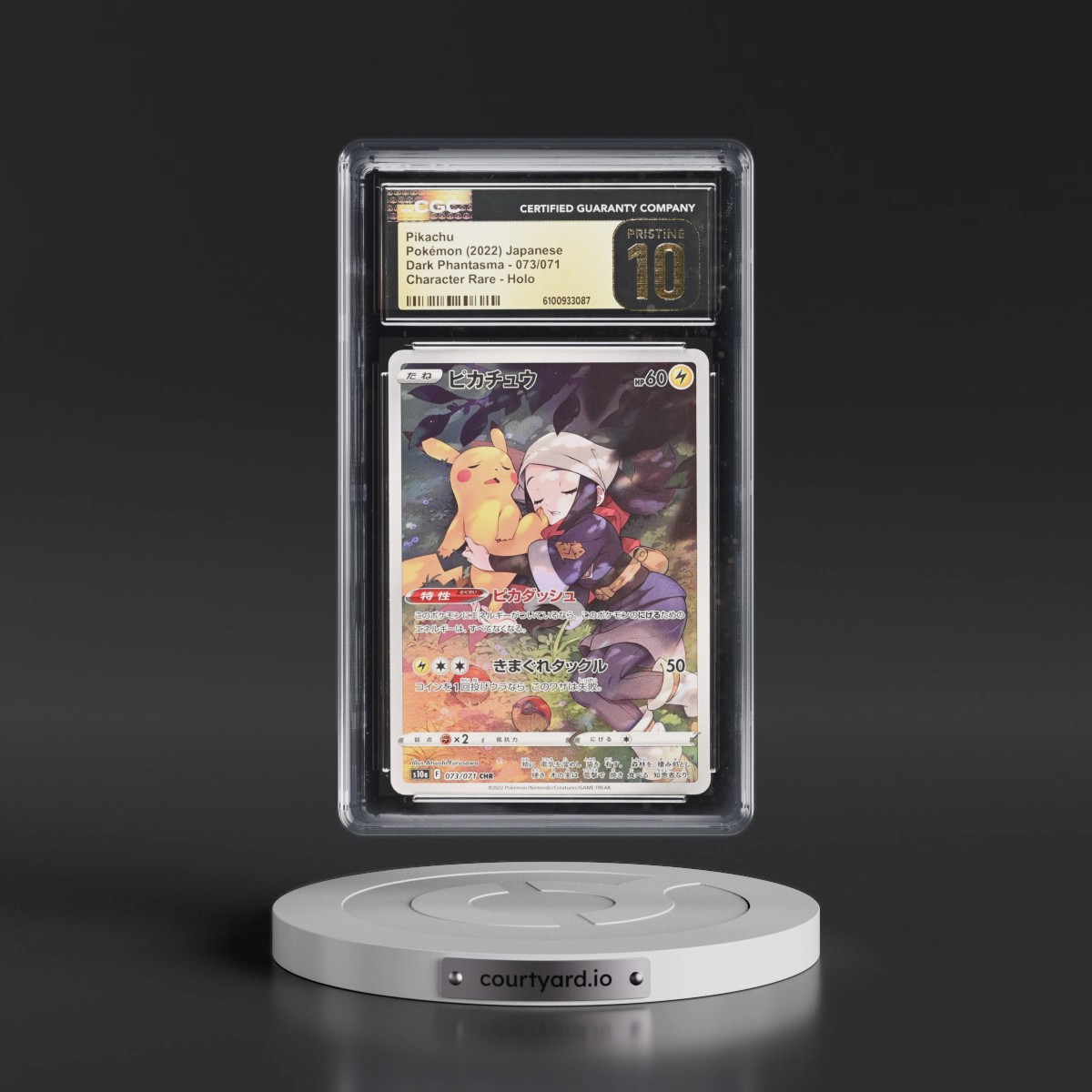 2021 Dark Phantasma #073/071 Pikachu - Character Rare Holo (CGC 10 PRISTINE)