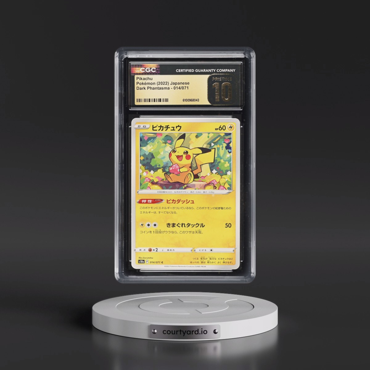 2021 Dark Phantasma #014/071 Pikachu (CGC 10 PRISTINE)