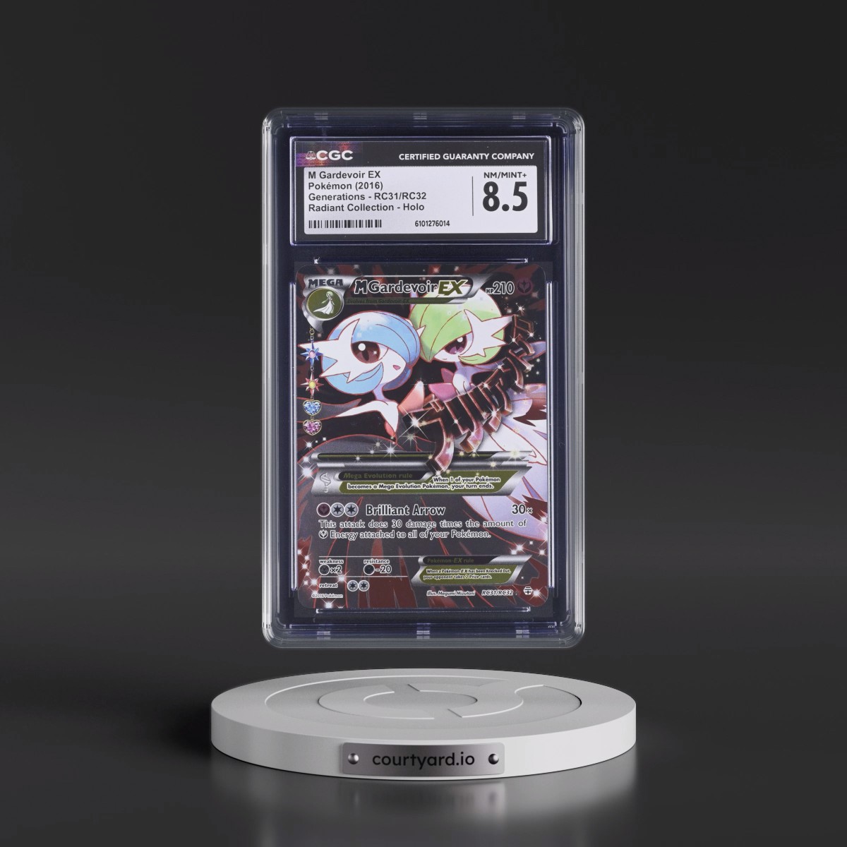 2016 Generations #RC31/RC32 M Gardevoir EX - Radiant Collection Holo (CGC 8.5 NM-MT+)