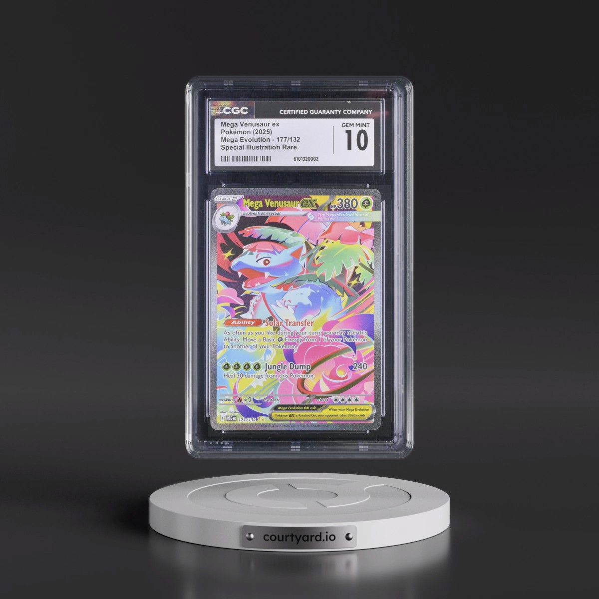 2025 Mega Evolution - MEG EN #177/132 Mega Venusaur ex - Special Illustration Rare (Holo) (CGC 10 GEM MINT)