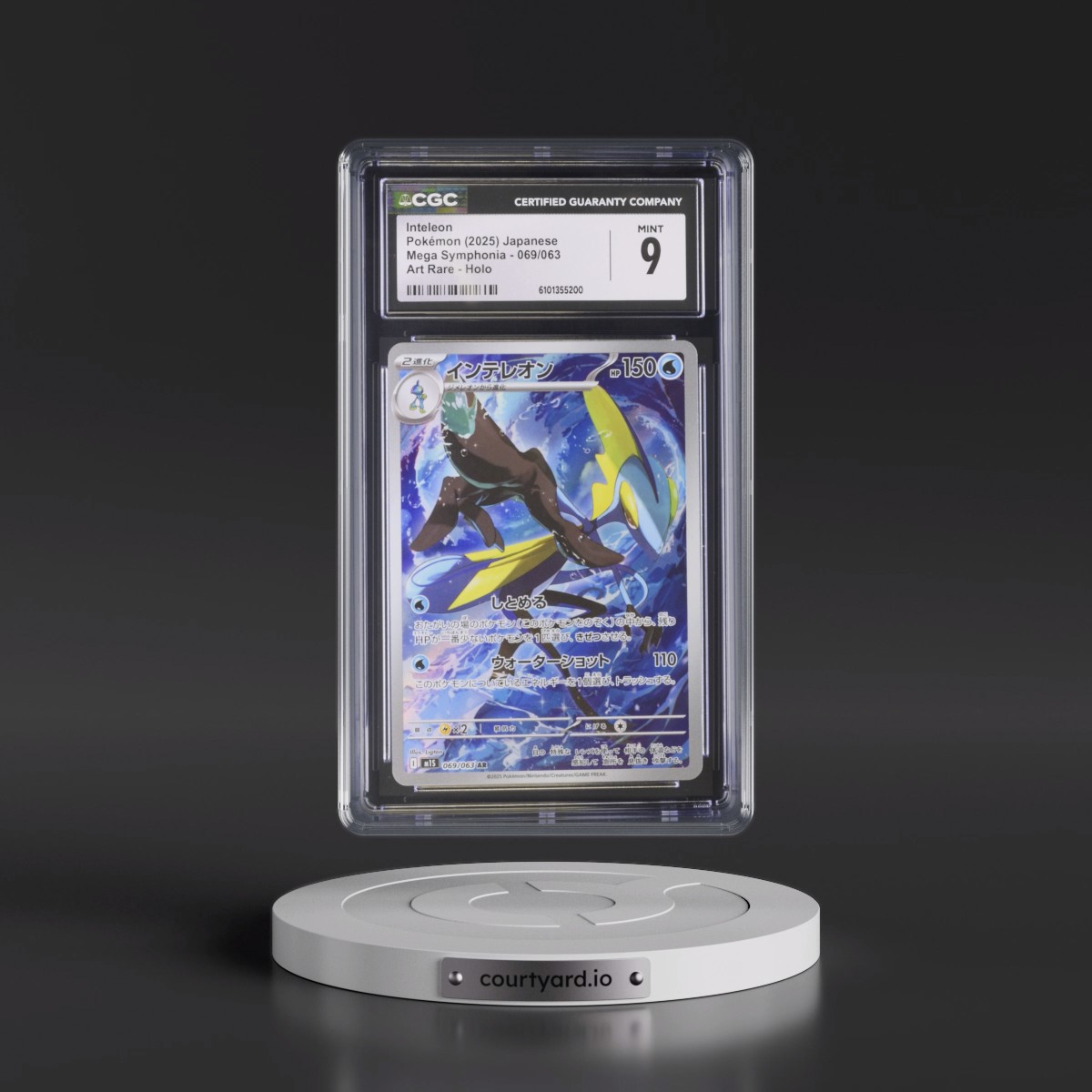 2025 Mega Symphonia - M1S #069/063 Inteleon - Art Rare Holo (CGC 9 MINT)